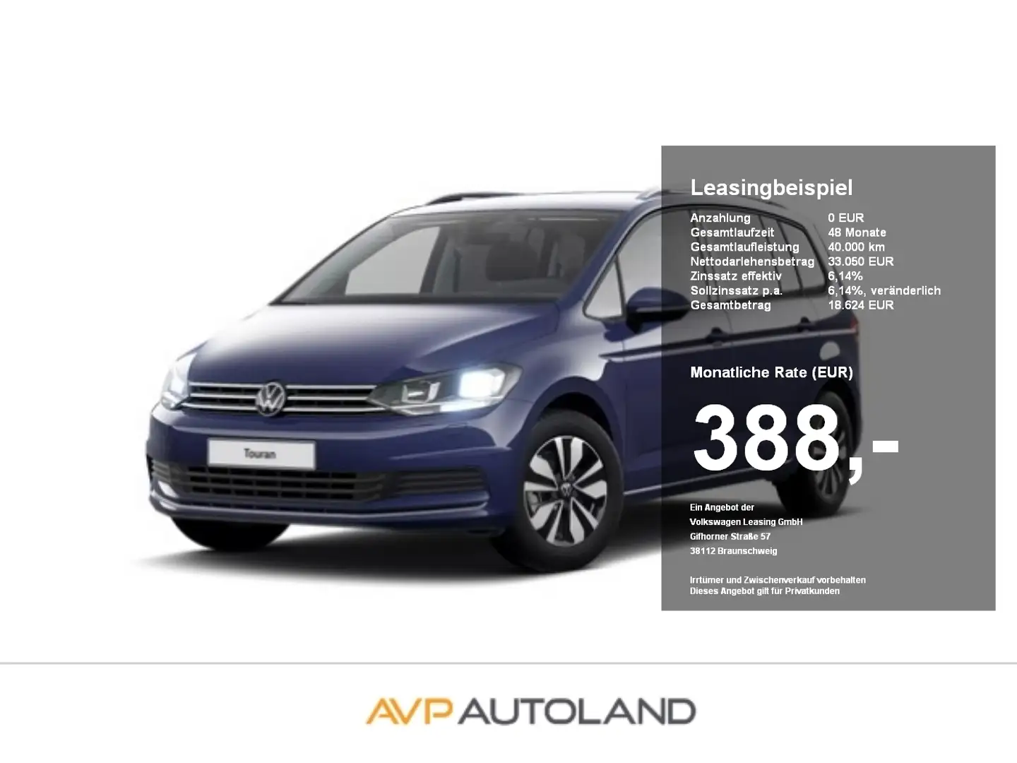 Volkswagen Touran 1.5 TSI MOVE | NAVI | AHK | 7-SITZER | Blau - 1