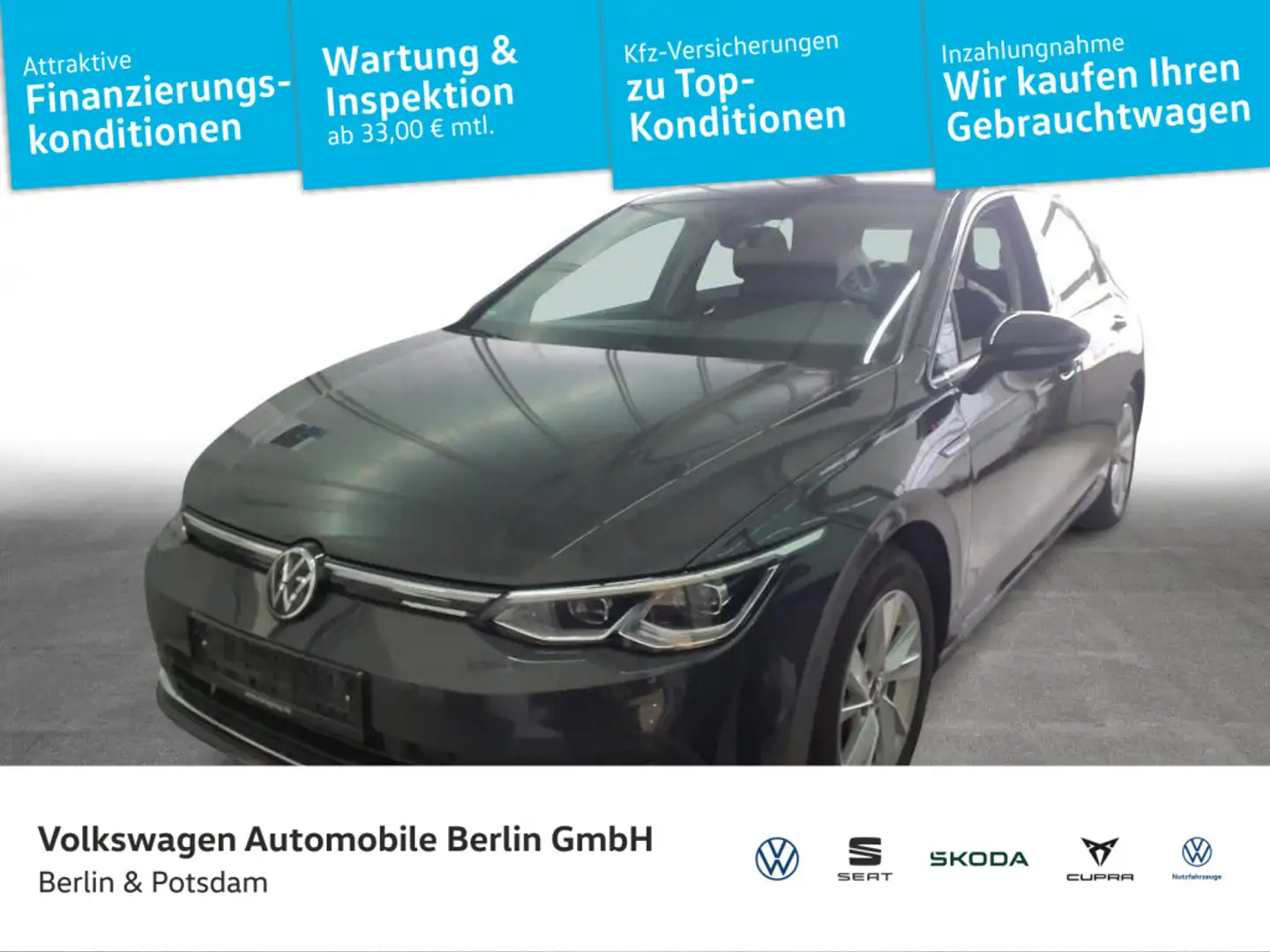 Volkswagen Golf VIII 2.0TDI DSG Style NAVI H&K LED KAMERA Grau - 1