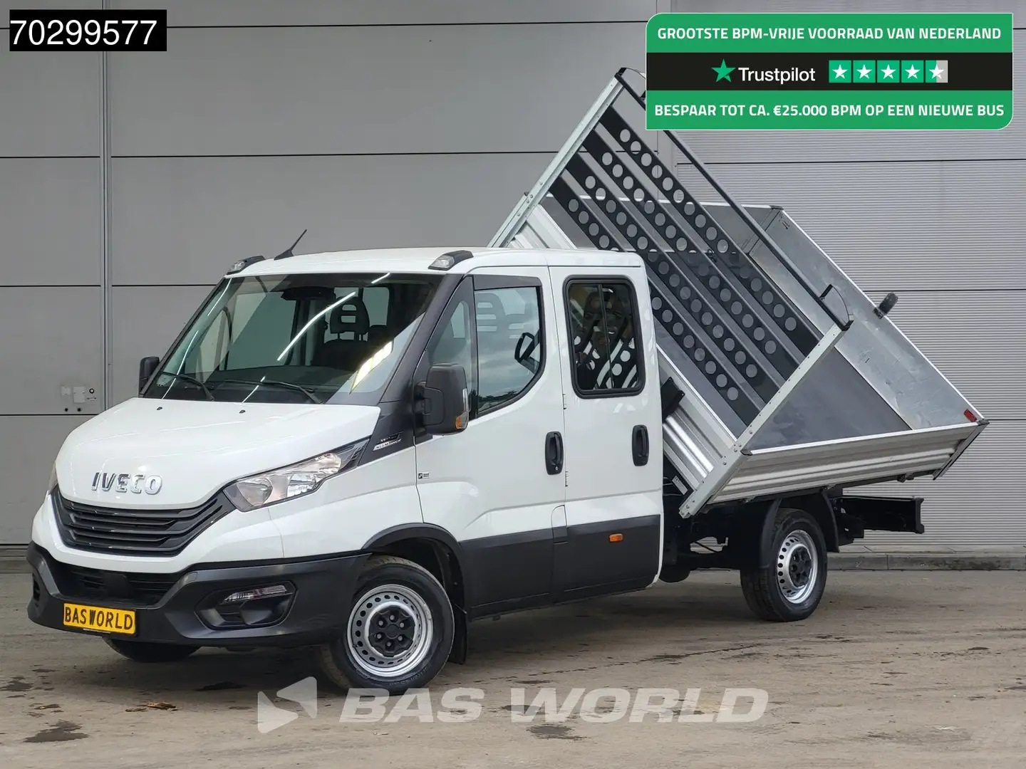 Iveco Daily 35S16 3-zijdige Automaat Kipper 3,5t Trekhaak 160P Wit - 1