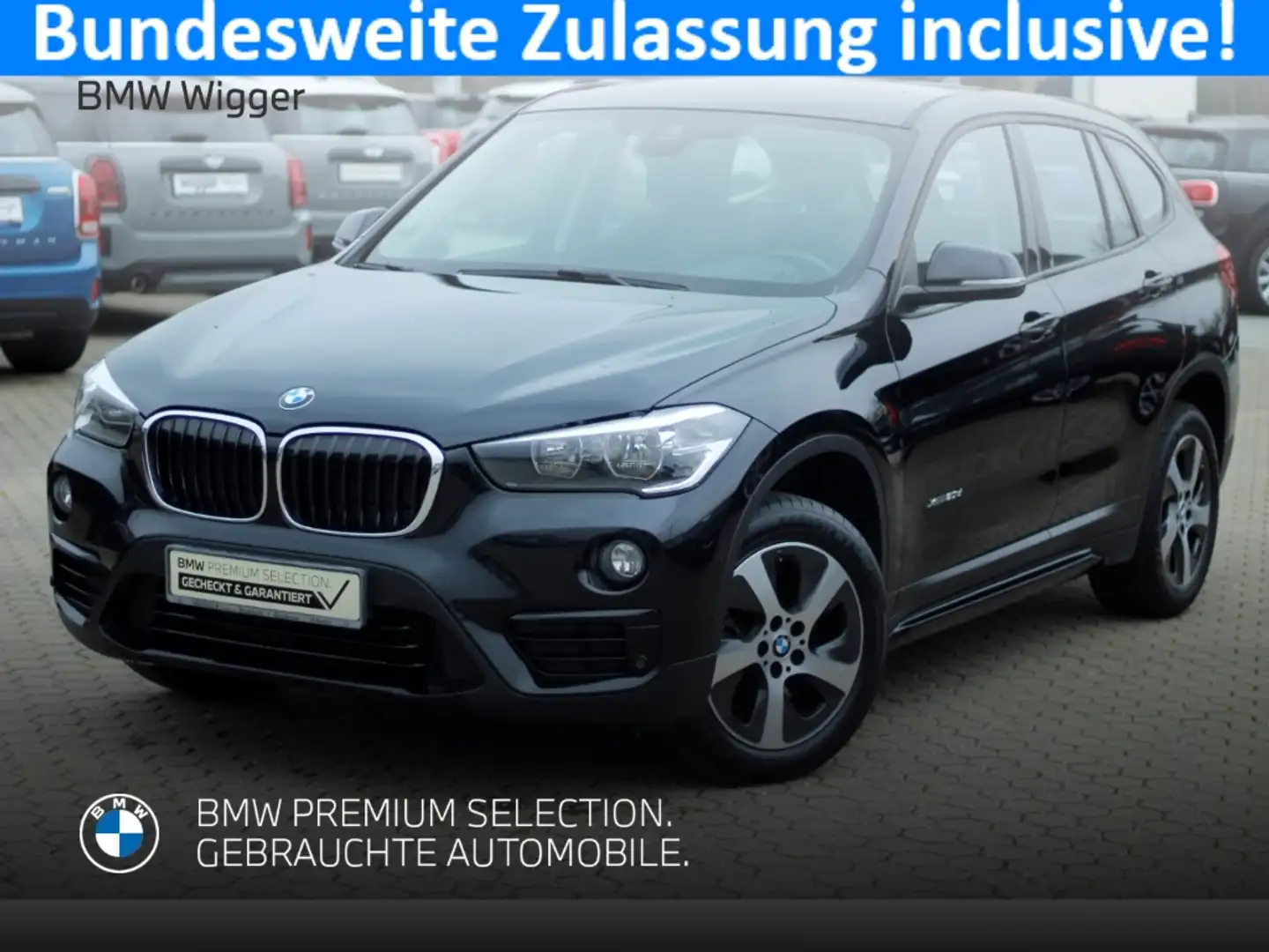 BMW X1 xDrive20d Sport Line/AHK-abnehmbar/Navigation Schwarz - 1