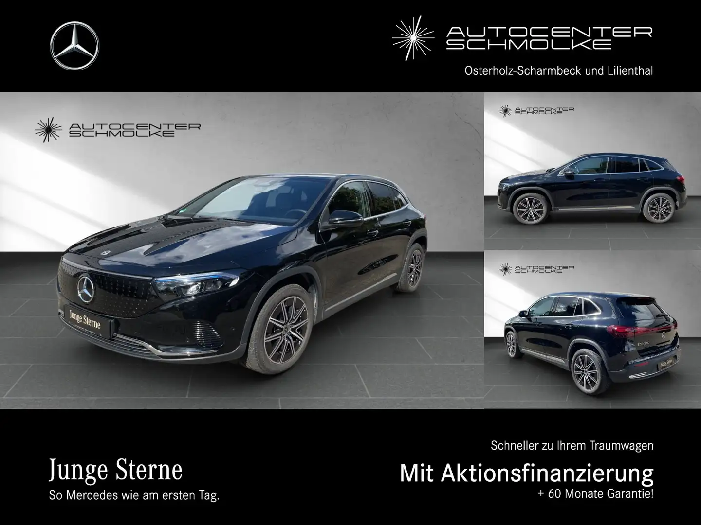 Mercedes-Benz EQA 300 EQA 300 4M AHK*DISTRONIC*AMG19"*KAMERA*TOTWINKEL Negro - 1
