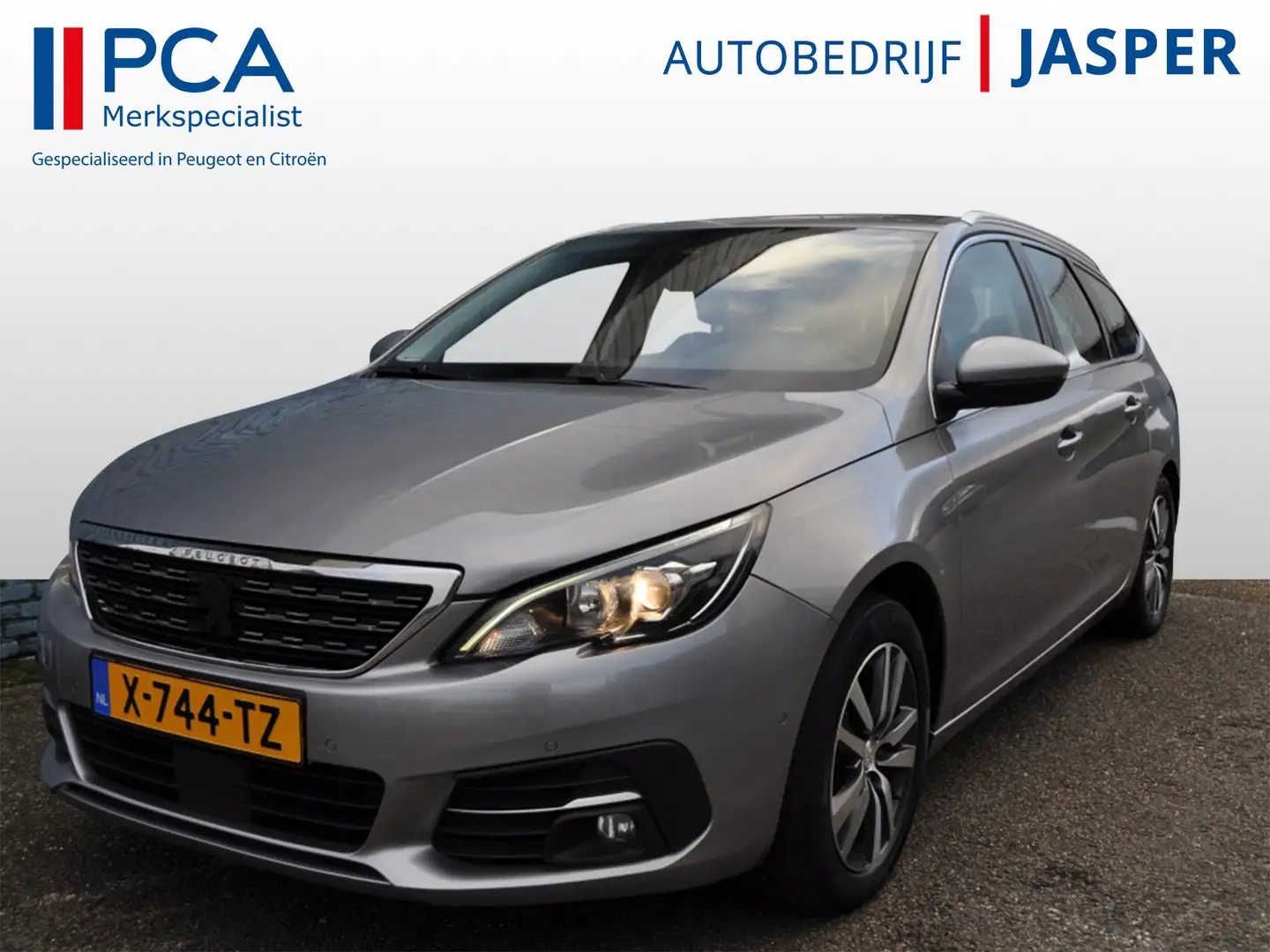 Peugeot 308 SW 1.2 Allure Autom crcadap Nav Act pdc v+a Gris - 1