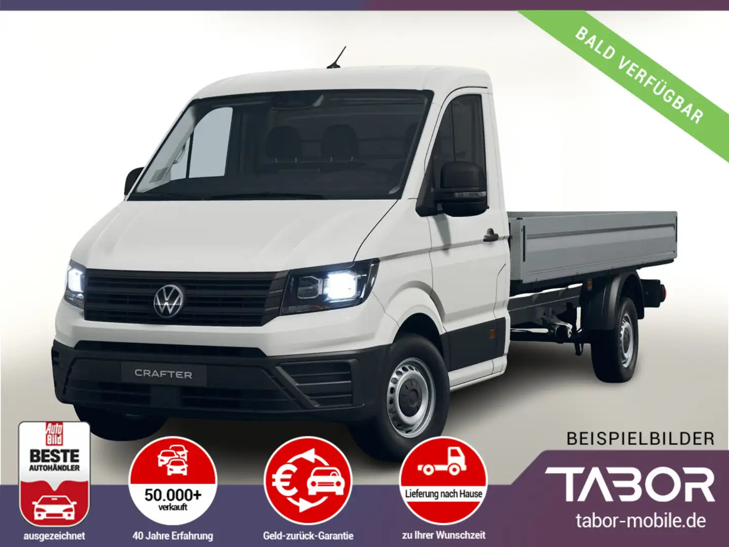 Volkswagen Crafter Pritsche 35 2.0 TDI 140 L4 3S Temp PDC Weiß - 2
