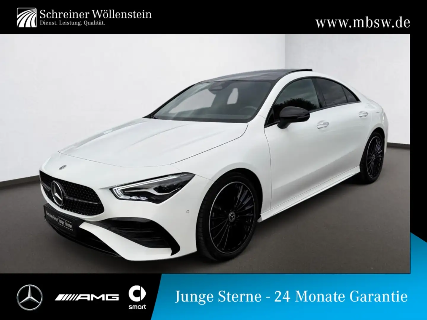 Mercedes-Benz CLA 200 AMG-Adv+*Night*Pano*19*DISTR*WiP*TWA*KGo Weiß - 1