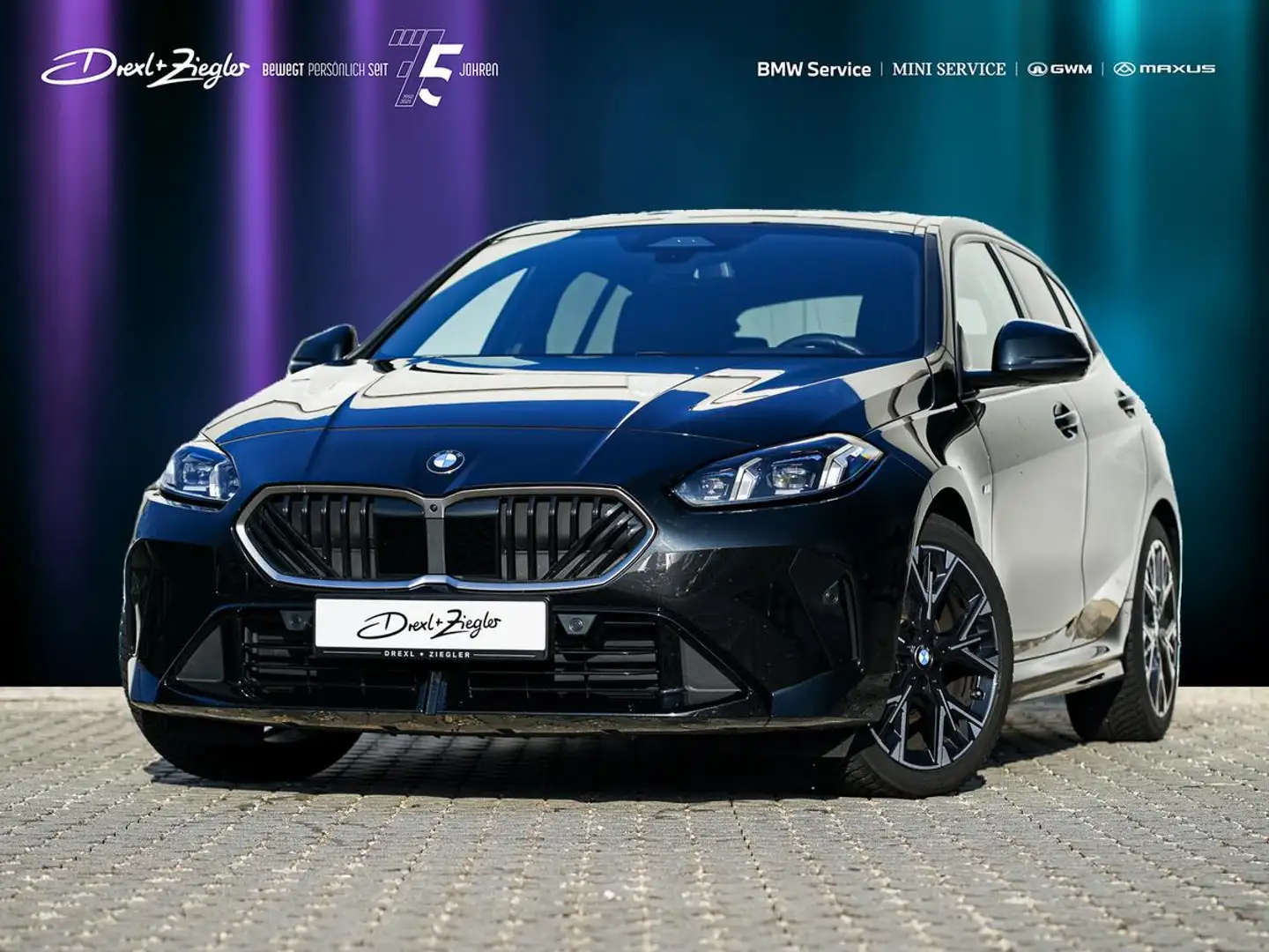 BMW 120 d M-Sport AHK ACC aLED PANO HeadUp KoZg 360° Negro - 1