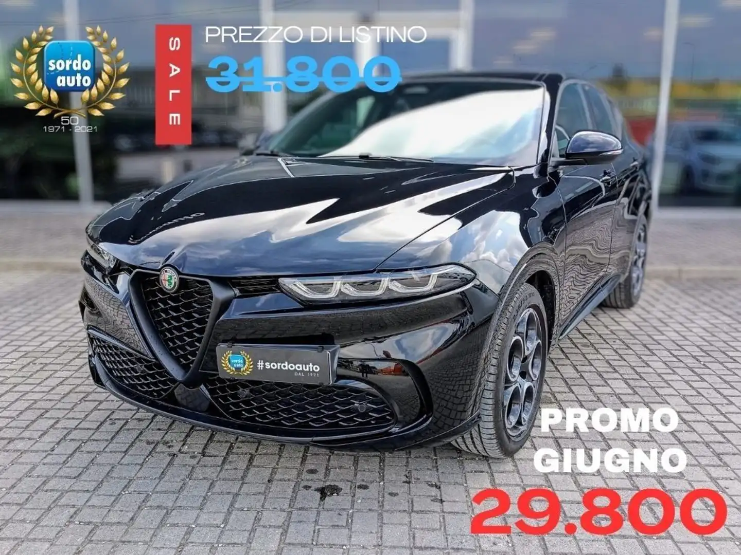 Alfa Romeo Tonale 1.6 diesel TCT6 Sprint Zwart - 1
