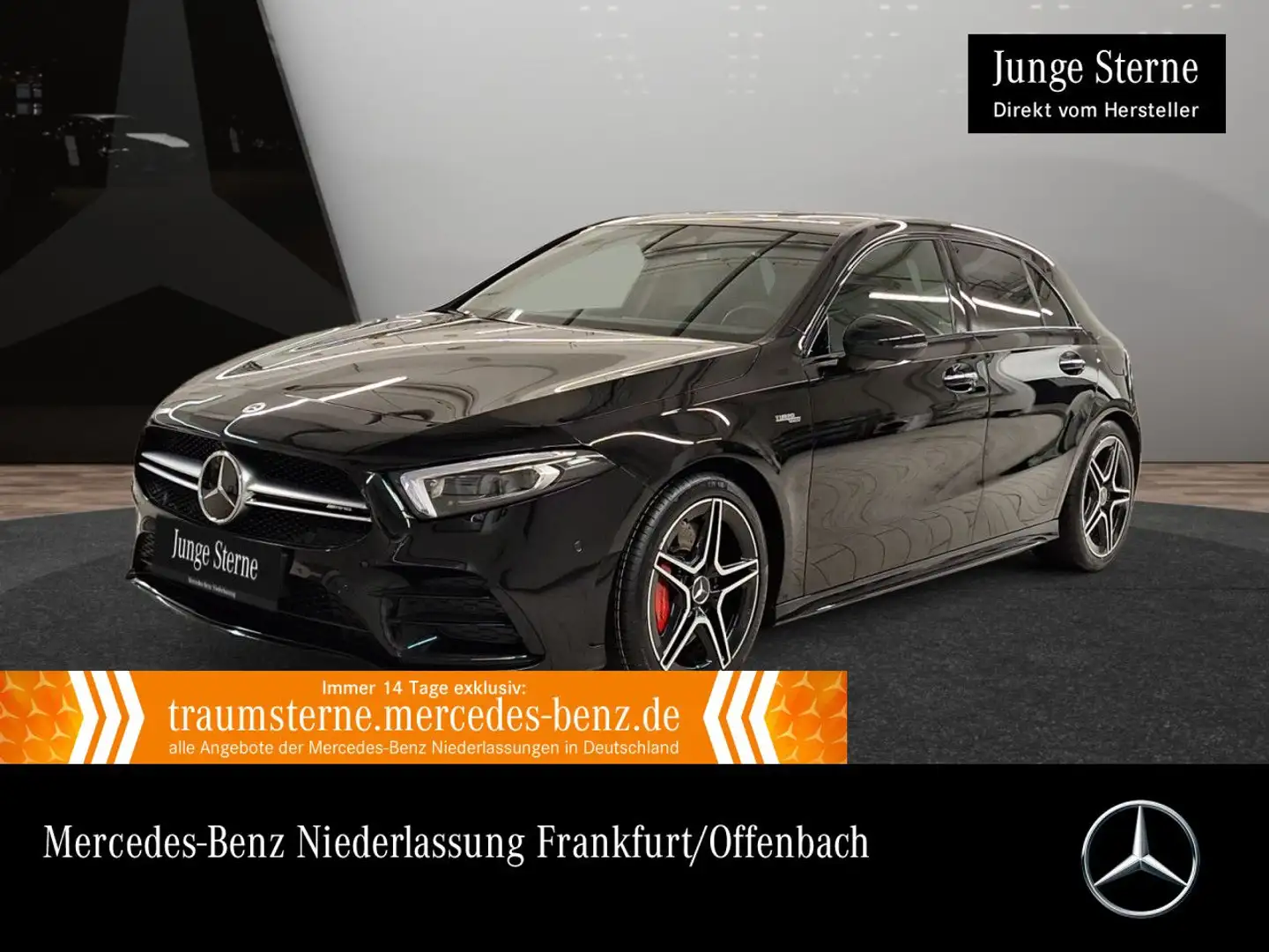 Mercedes-Benz A 35 AMG A 35 4M Kompakt AMG+PANO+360°+MULTIBEAM+KEYLESS Schwarz - 1