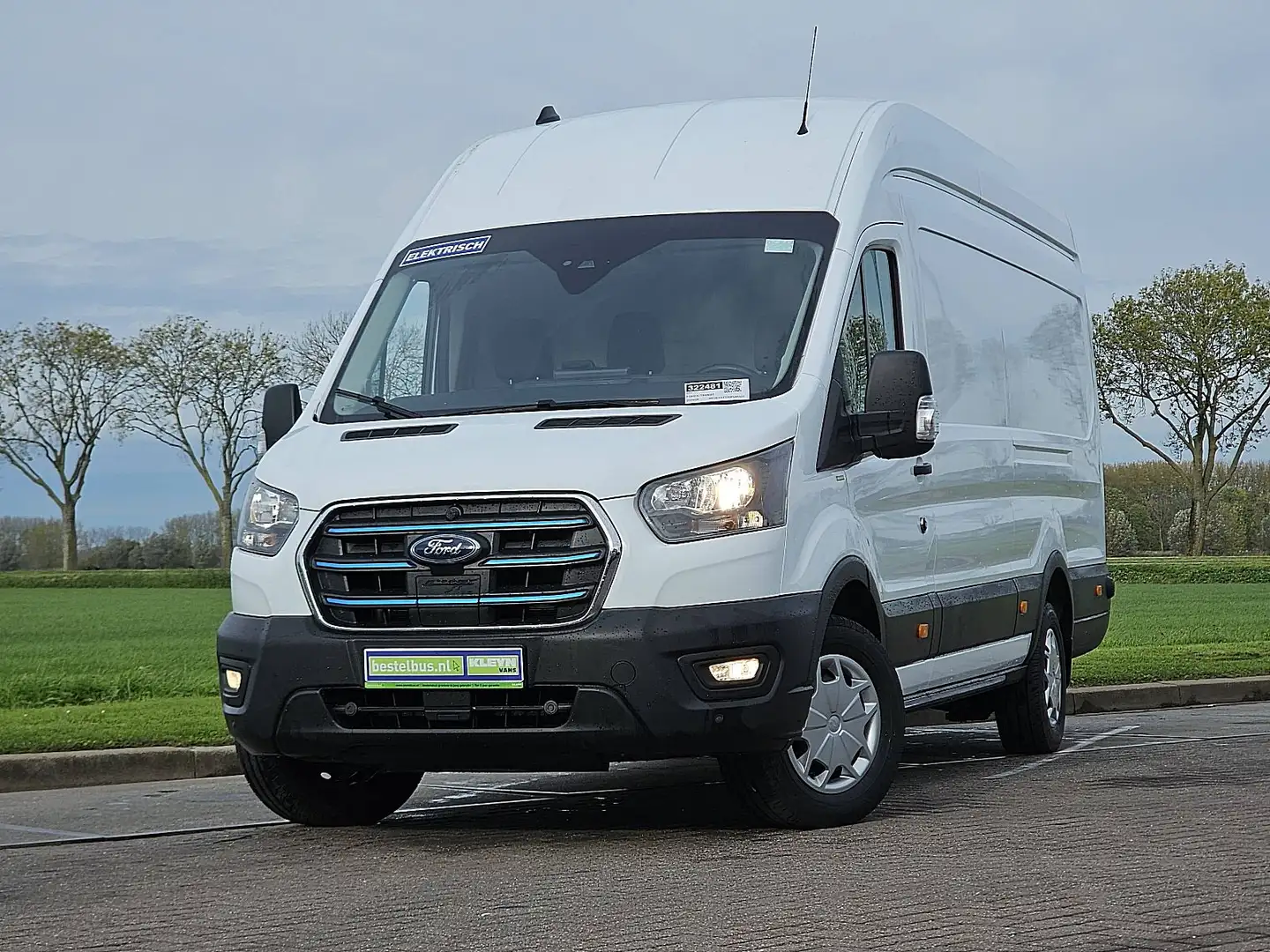 Ford E-Transit 350 L4H3 Trend 68 kWh Airco Automaat Koerier BPM-V Blanco - 2