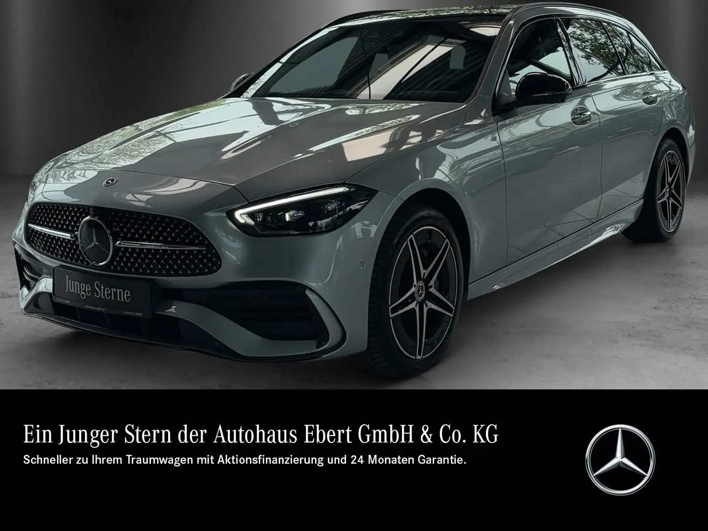 Mercedes-Benz C 300 C300e T AMG Pano DISTR Memo AHK Masage HUD KeyGo Argent - 1