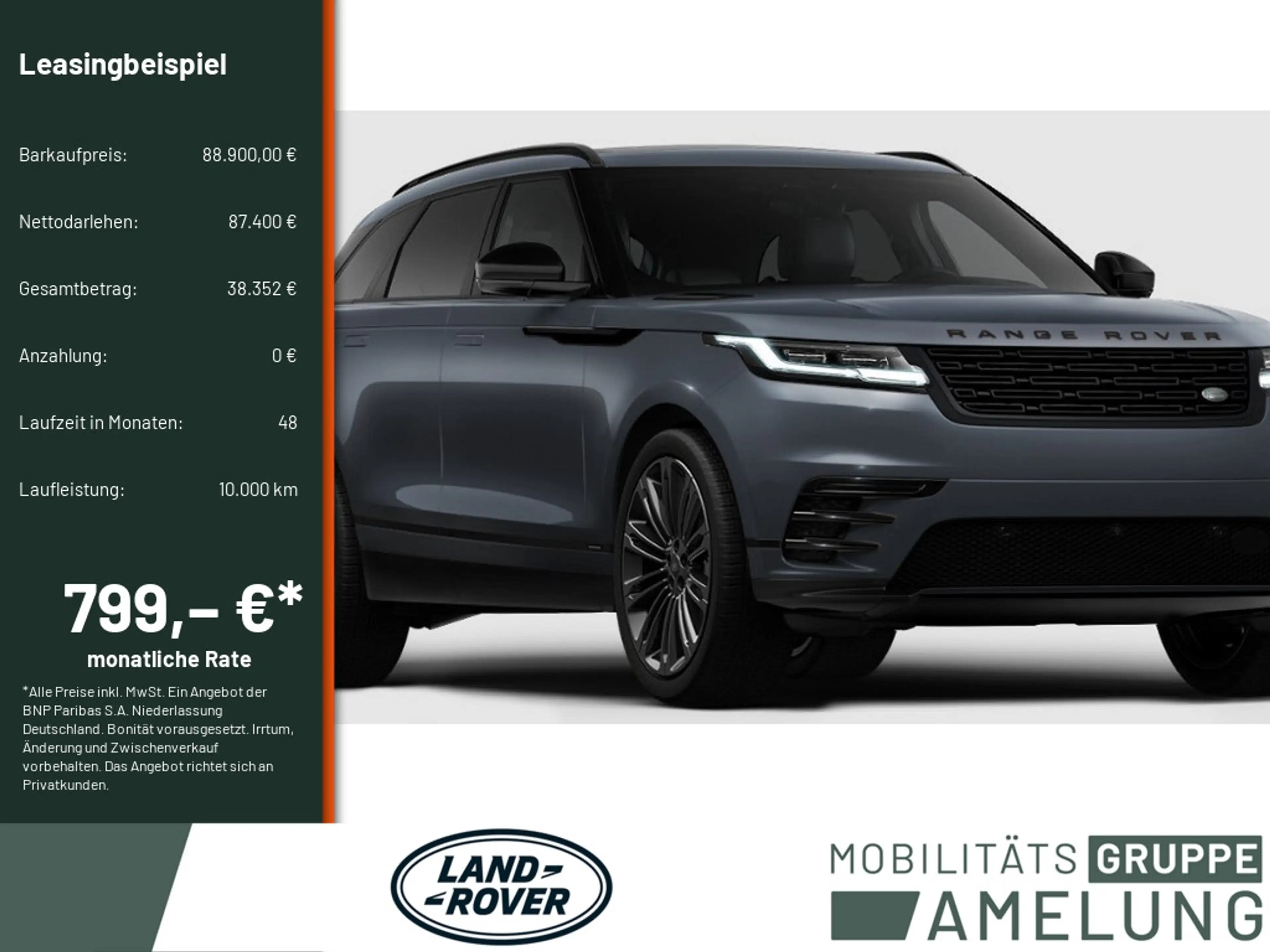 Land Rover Range Rover Velar D300 Autobiography