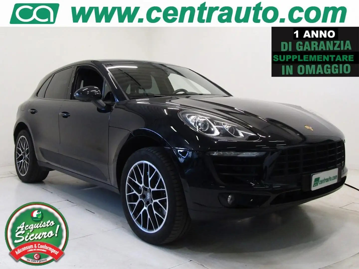 Porsche Macan 3.0 S Diesel PDK * GANCIO TRAINO * Nero - 1