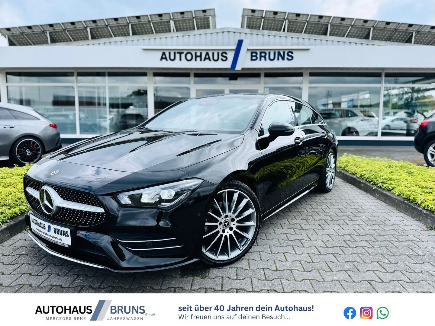 Mercedes-Benz CLA 200 AMG, Autom., Totw., LED, SHZ, Memory, Navi, PTS, Schwarz - 1