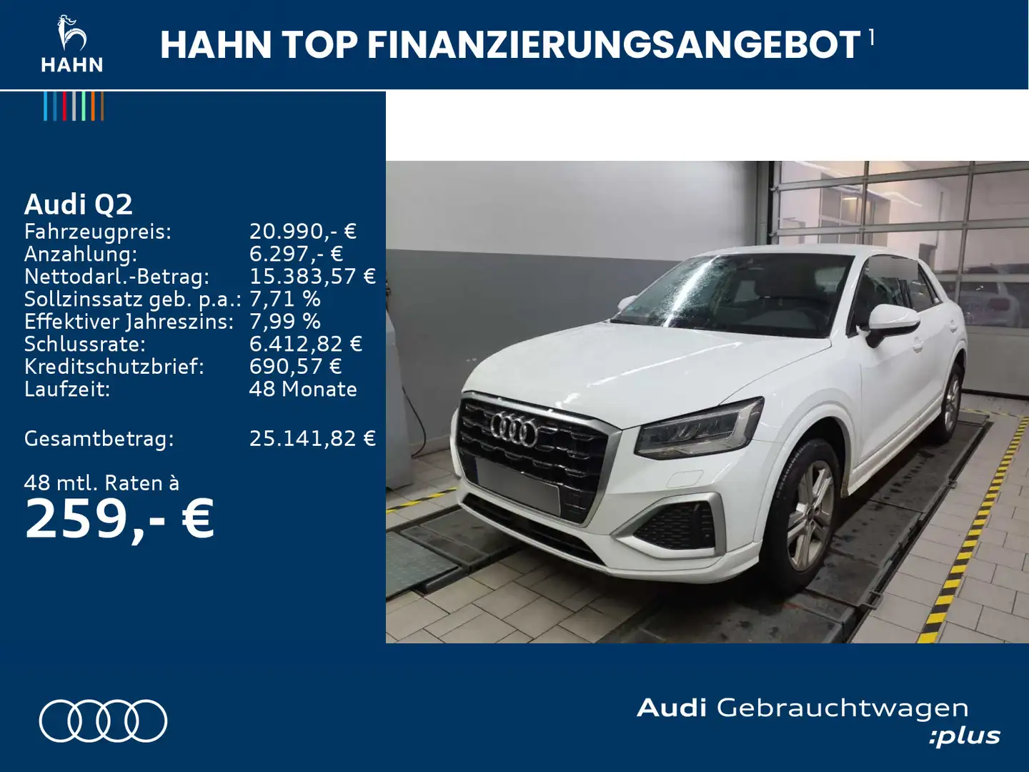 Audi Q2 35 TDI advanced AHK CAM Carplay Fahrschule Weiß - 2