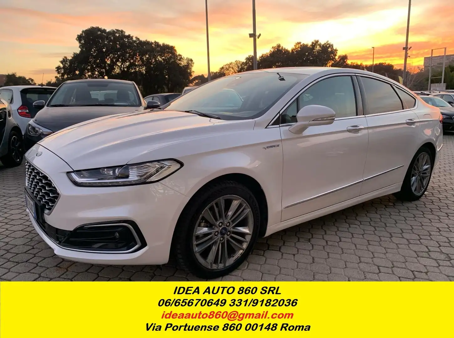 Ford Mondeo Mondeo 4p 2.0 hybrid Vignale ecvt my18.75 Bianco - 1