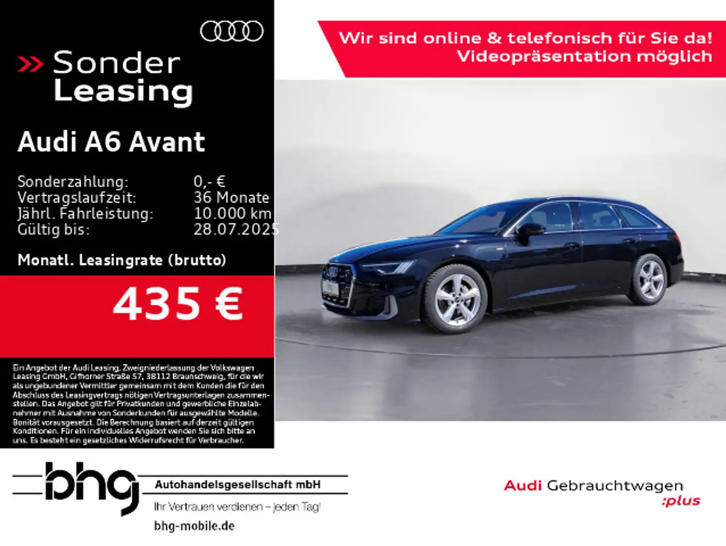 Audi A6 40 TDI quattro S tronic S line Klima Schwarz - 1
