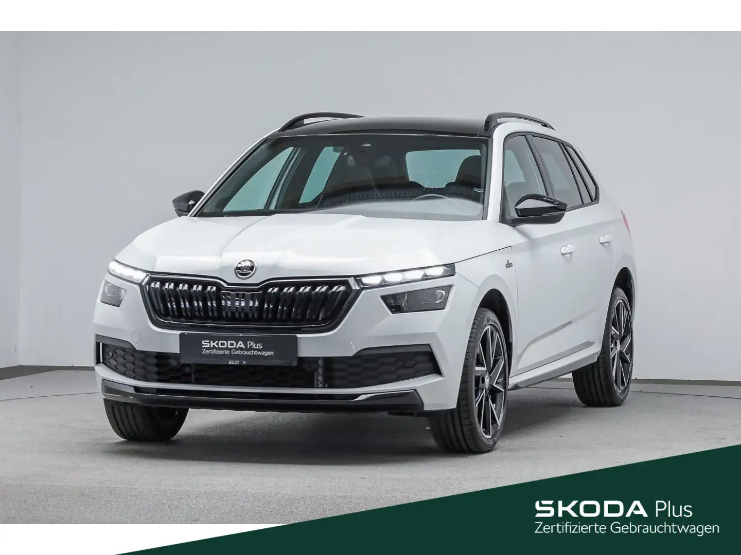 Skoda Kamiq 1.5 TSI DSG MONTE CARLO*KESSY*AHK*PANO*KLI Weiß - 1