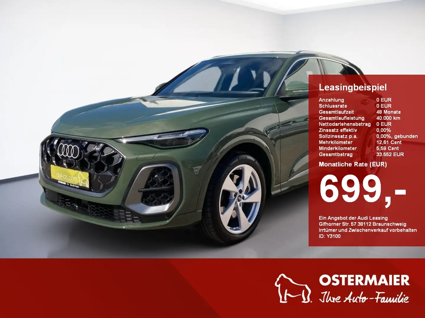 Audi Q5 S-LINE QUATTRO TDI 204PS.STRONIC.MATRIX.NAVI.B&O.L Grün - 1
