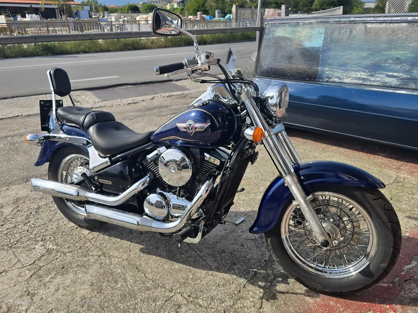 Kawasaki VN 800 800 classic Albastru - 1