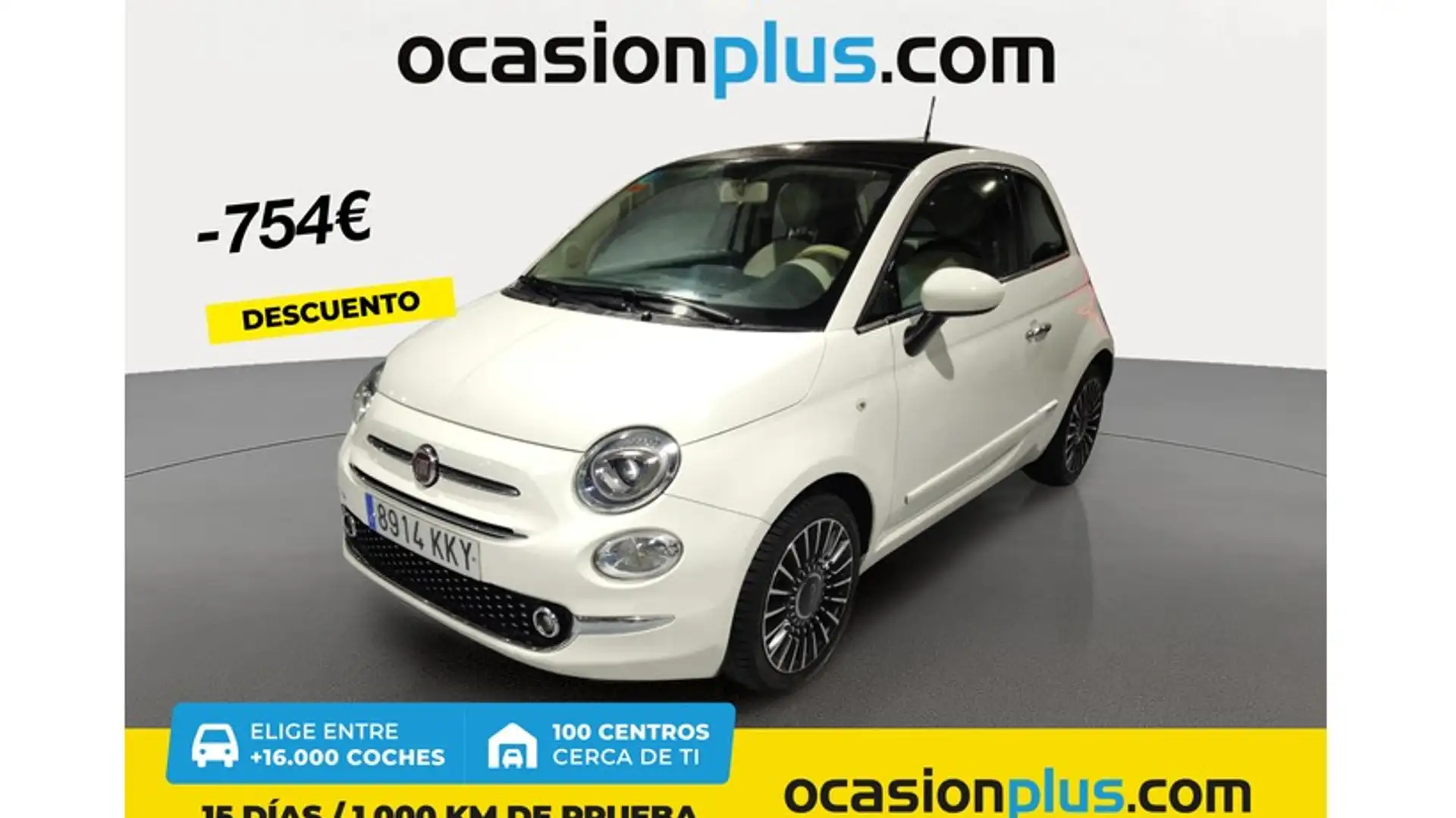 Fiat 500 1.2 GLP Lounge Blanco - 1