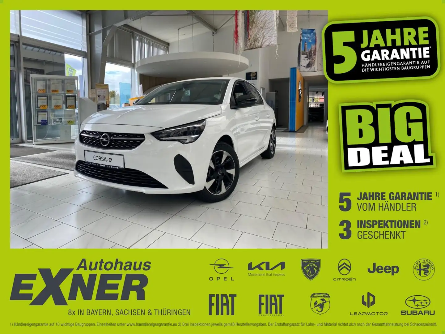 Opel Corsa-e ELEGANCE Einparkpilot hinten und vorne Weiß - 1