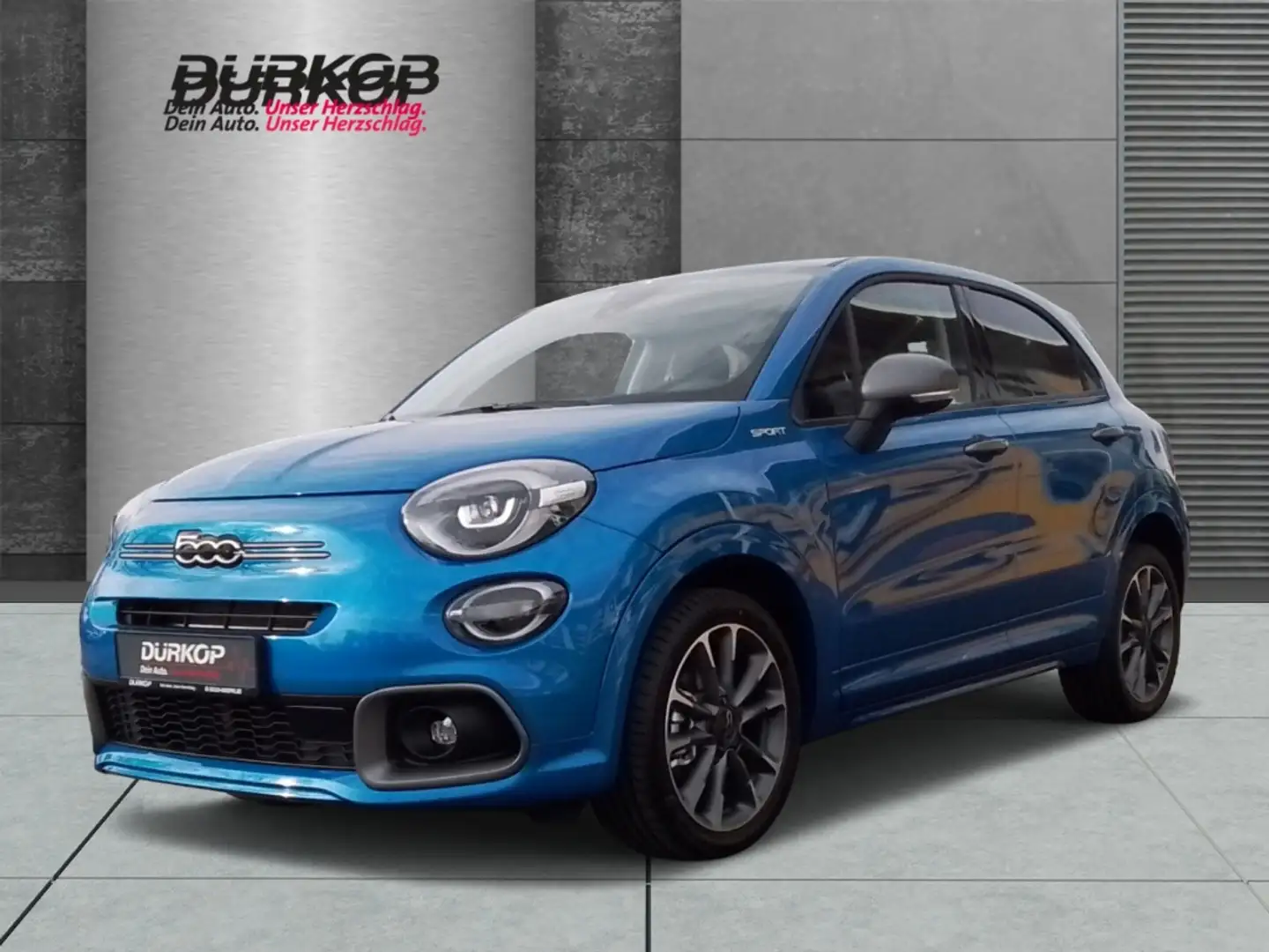 Fiat 500X Mild-Hybrid 1.5 GSE Tech & Komfort Sportpaket Navi Blau - 1