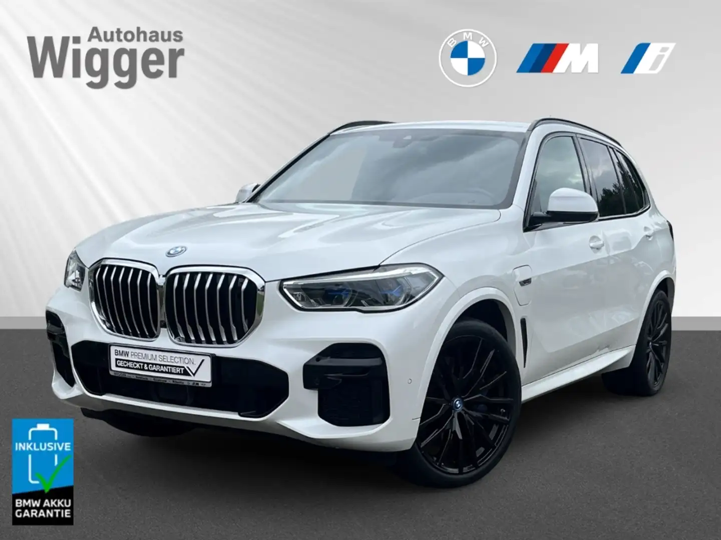 BMW X5 45e M Sport/Laserlicht/HUD /AHK/Navi/Leder Weiß - 1