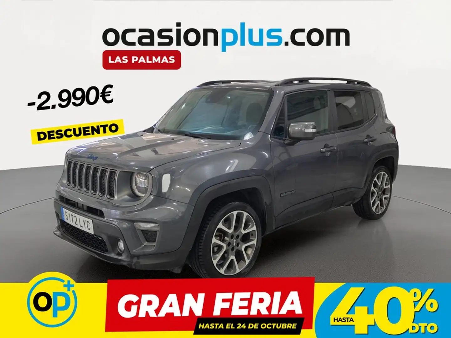 Jeep Renegade 1.3 PHEV S 4x4 Aut. 177KW Gris - 1