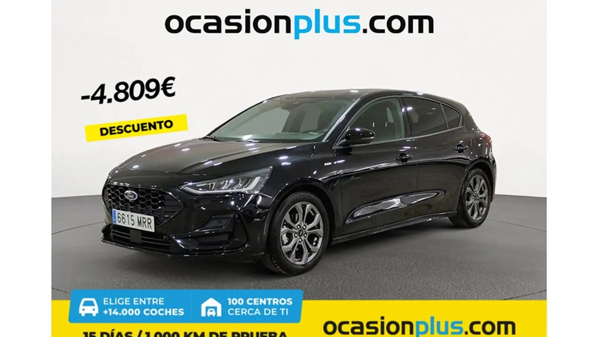 Ford Focus 1.0 Ecoboost MHEV ST-Line 155 Aut. Zwart - 1