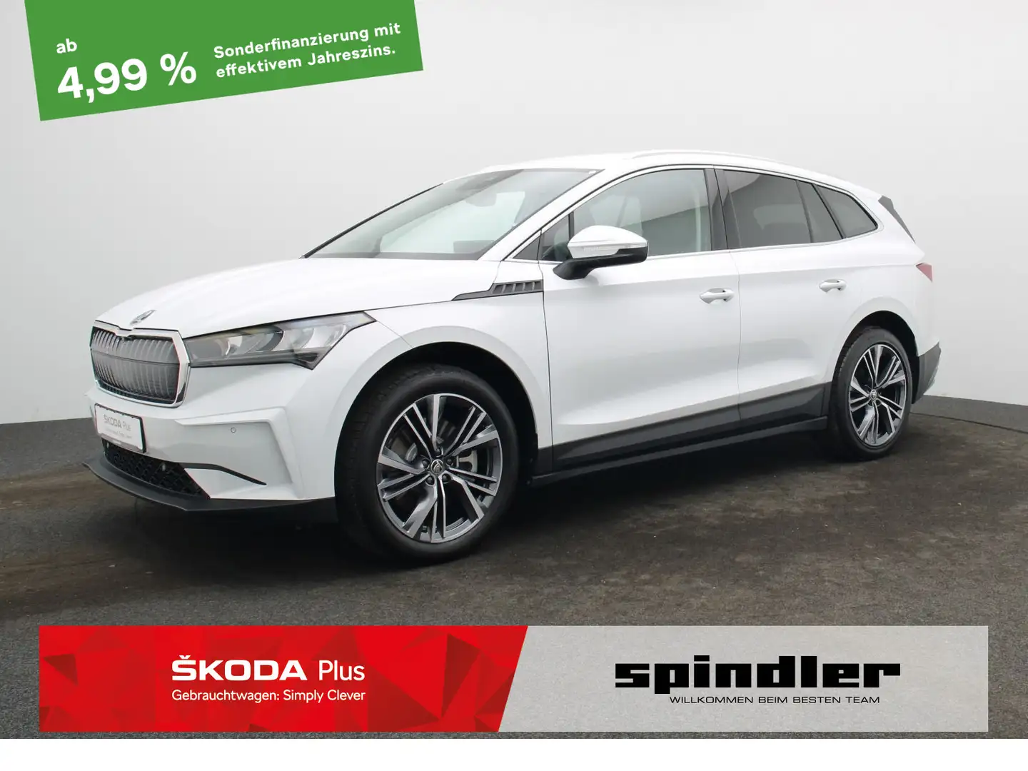 Skoda Enyaq / Navi, SmartLink, ACC, LED, AHK, RFK Weiß - 1