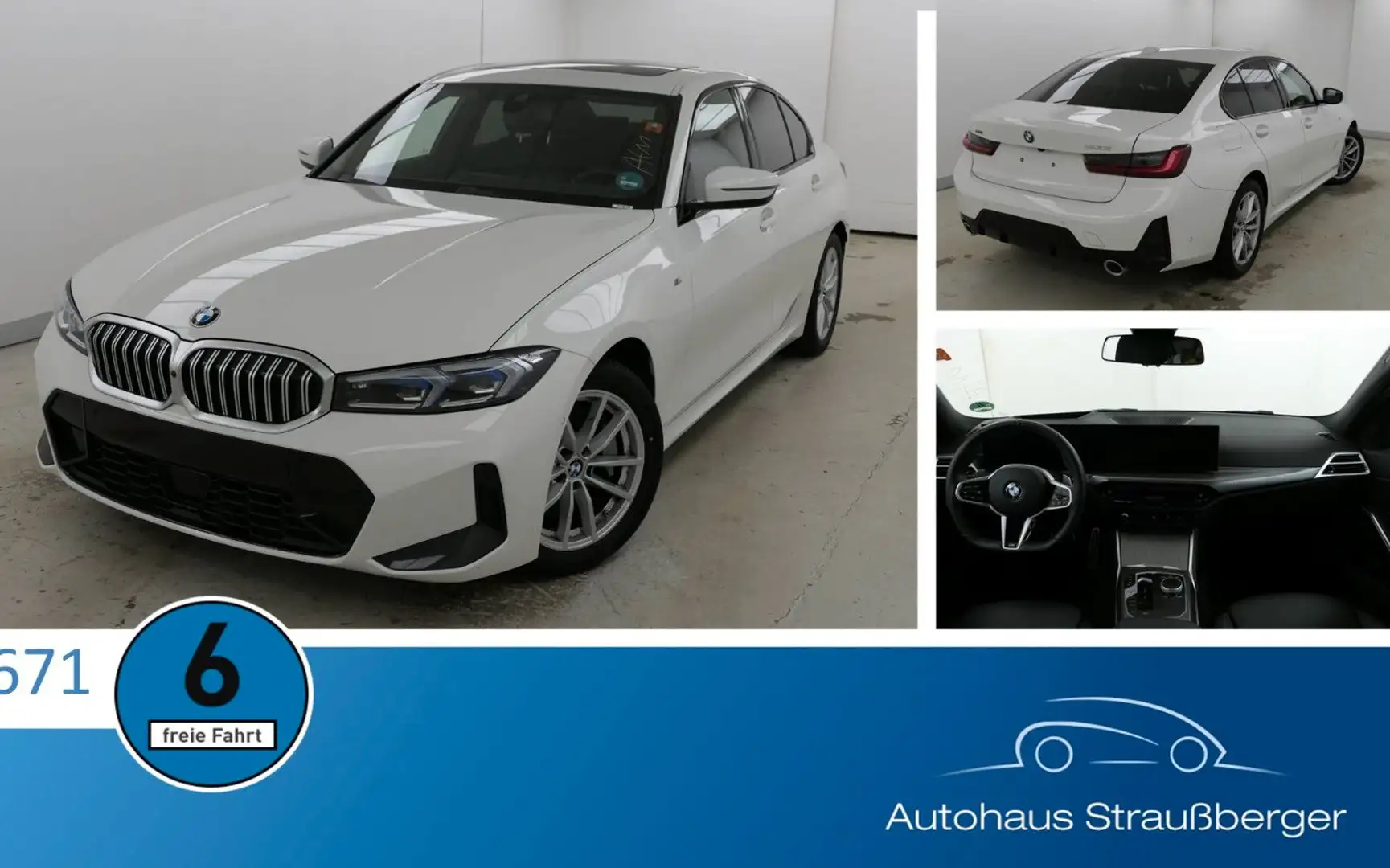 BMW 330 i xDrive M Sport ACC KZU 3ZK LED 360° Weiß - 1