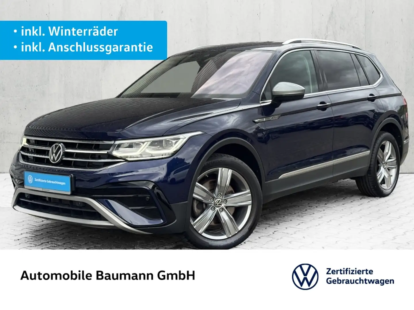 Volkswagen Tiguan Allspace 2.0 TSI 4MOTION *AHK*MATRIX*7S* Bleu - 1