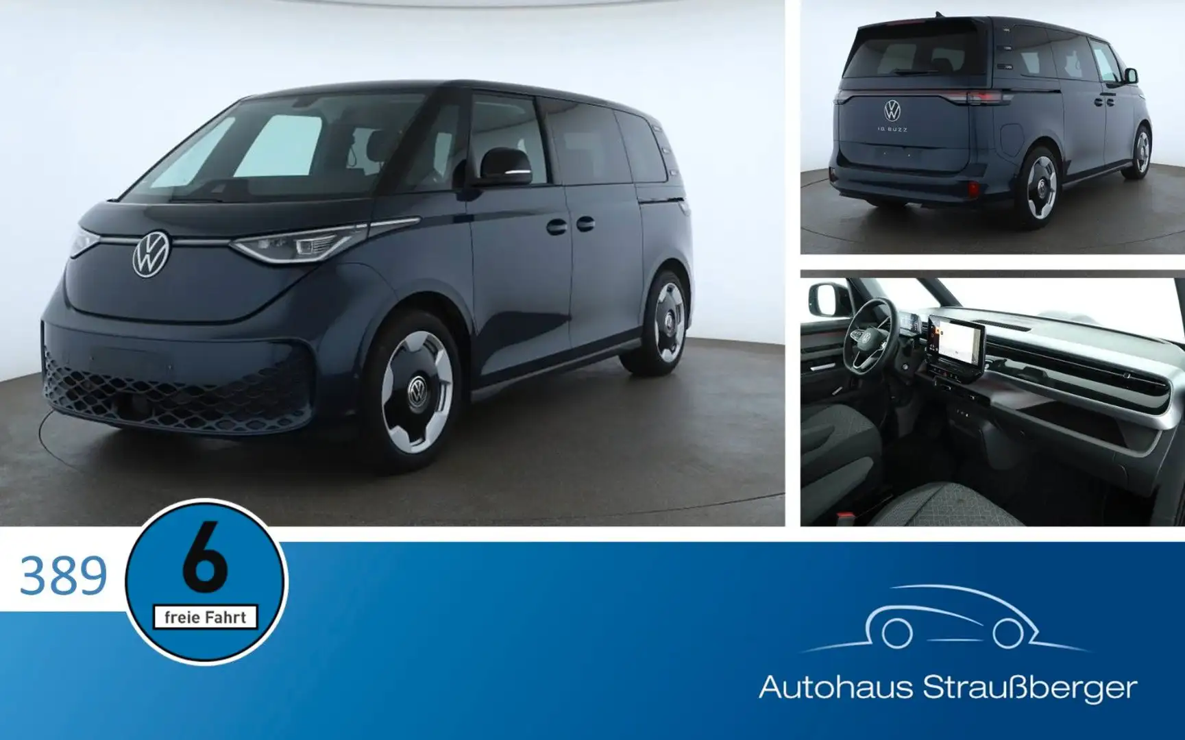 Volkswagen ID. Buzz Pro IQ Light ACC AHK Rfk NP: 77.000€ Blau - 1