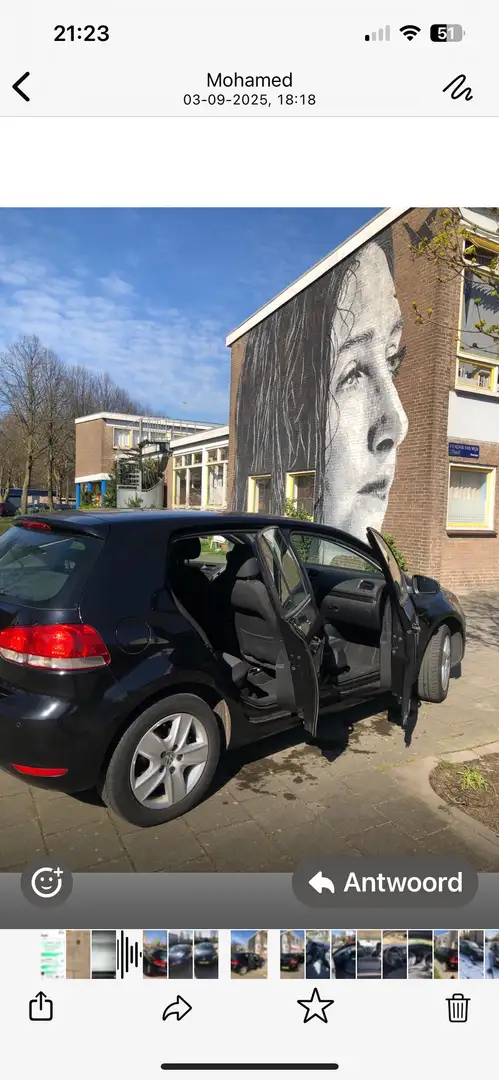 Volkswagen Golf 1.4 Easyline Zwart - 1