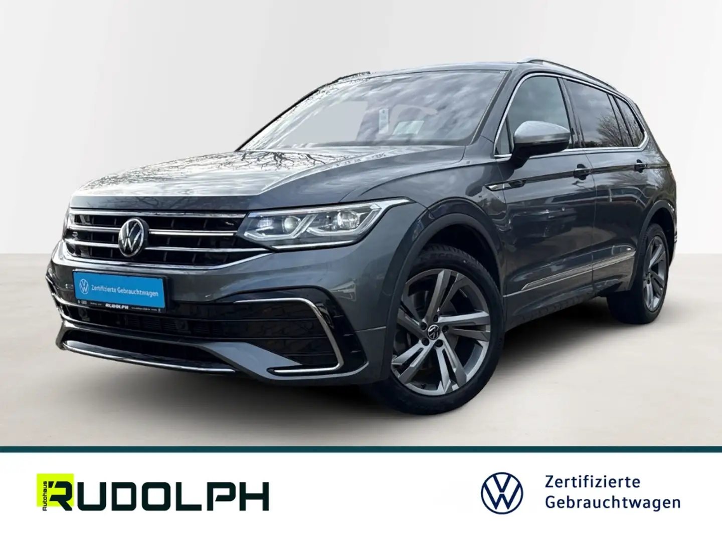 Volkswagen Tiguan Allspace R-Line 2.0 TSI 4Motion DSG LED HUD Navi SHZ ACC Fe Grau - 1