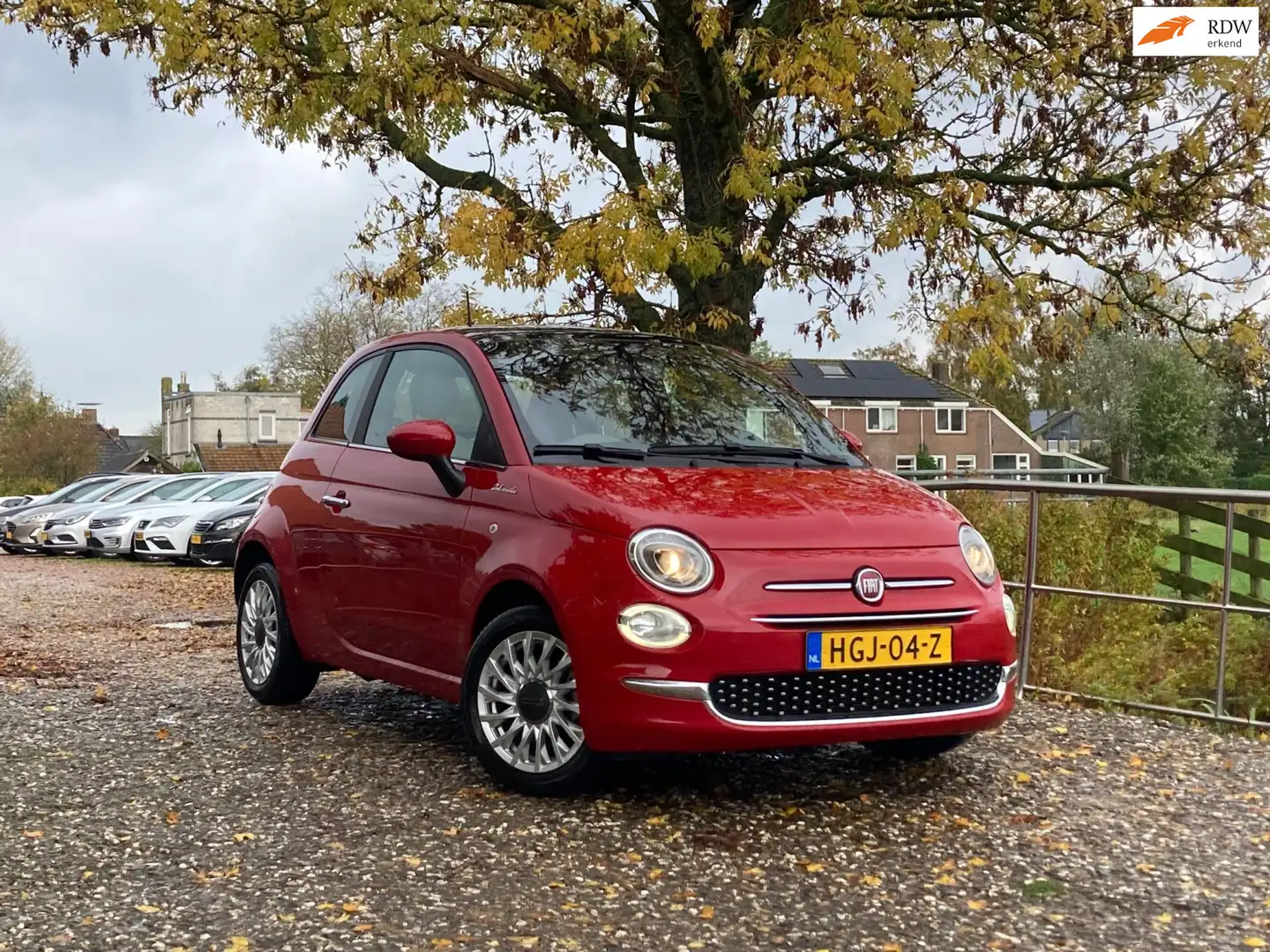 Fiat 500 1.0 Hybrid Sport | Pano + ''30.000'' KM Nu € 11.97 Rot - 1