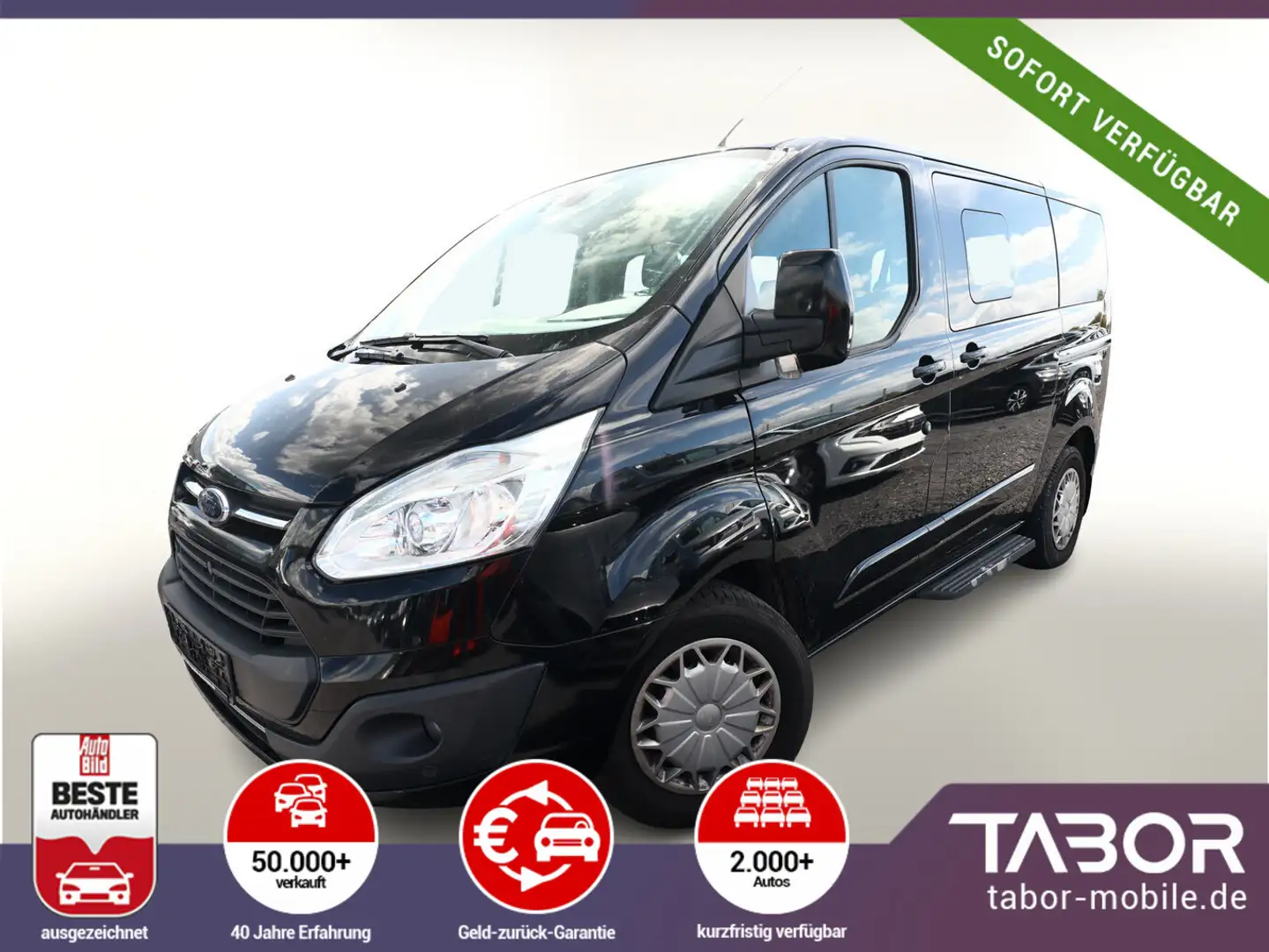 Ford Tourneo Custom Custom 310 L1 2.0 TDCi 170 Titanium AHK Noir - 1
