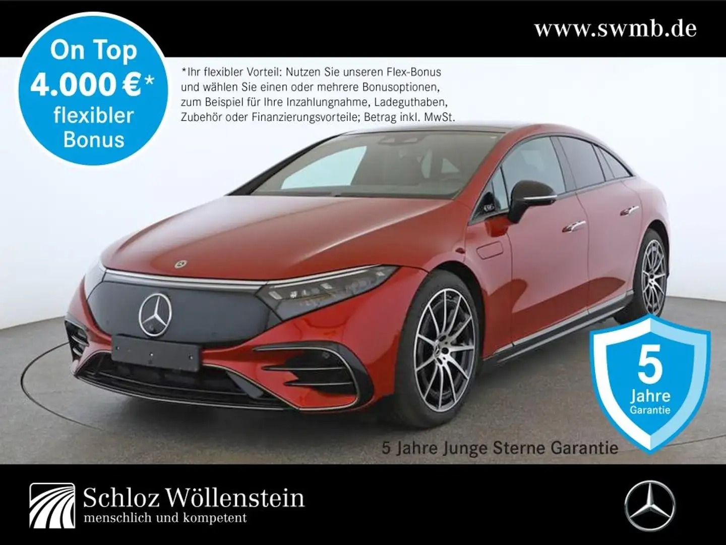Mercedes-Benz EQS 450+ AMG/DigitalLight/Fahrass+/Pano/Burm/HuD Rojo - 1