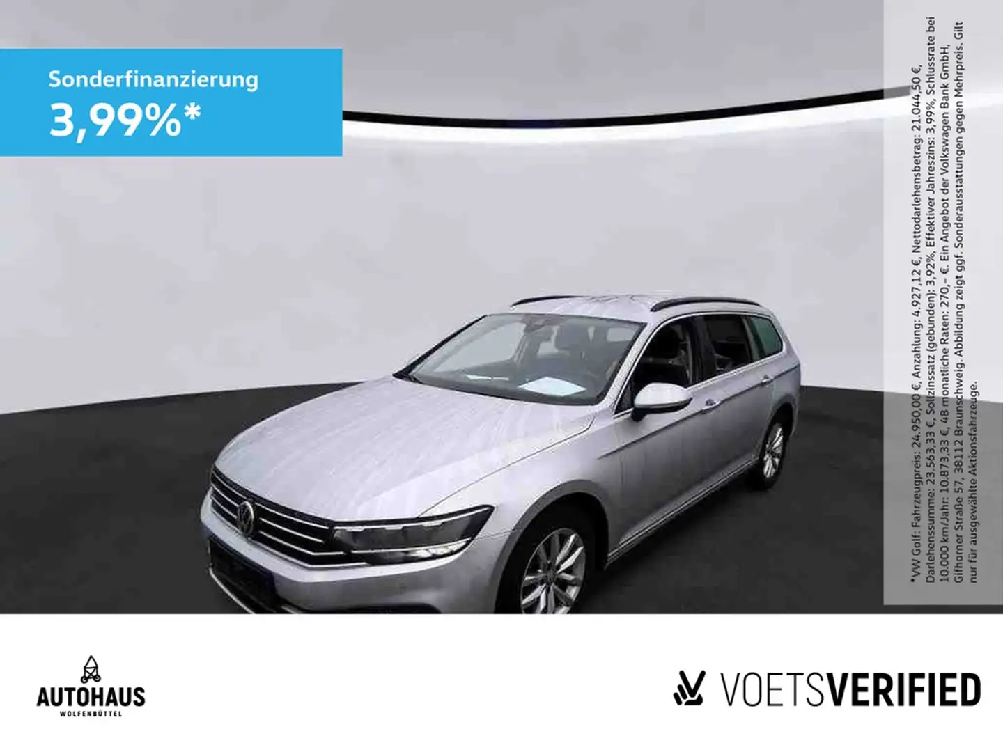 Volkswagen Passat Variant Business 2.0 TDI ACC APP NAV PDC Argent - 1