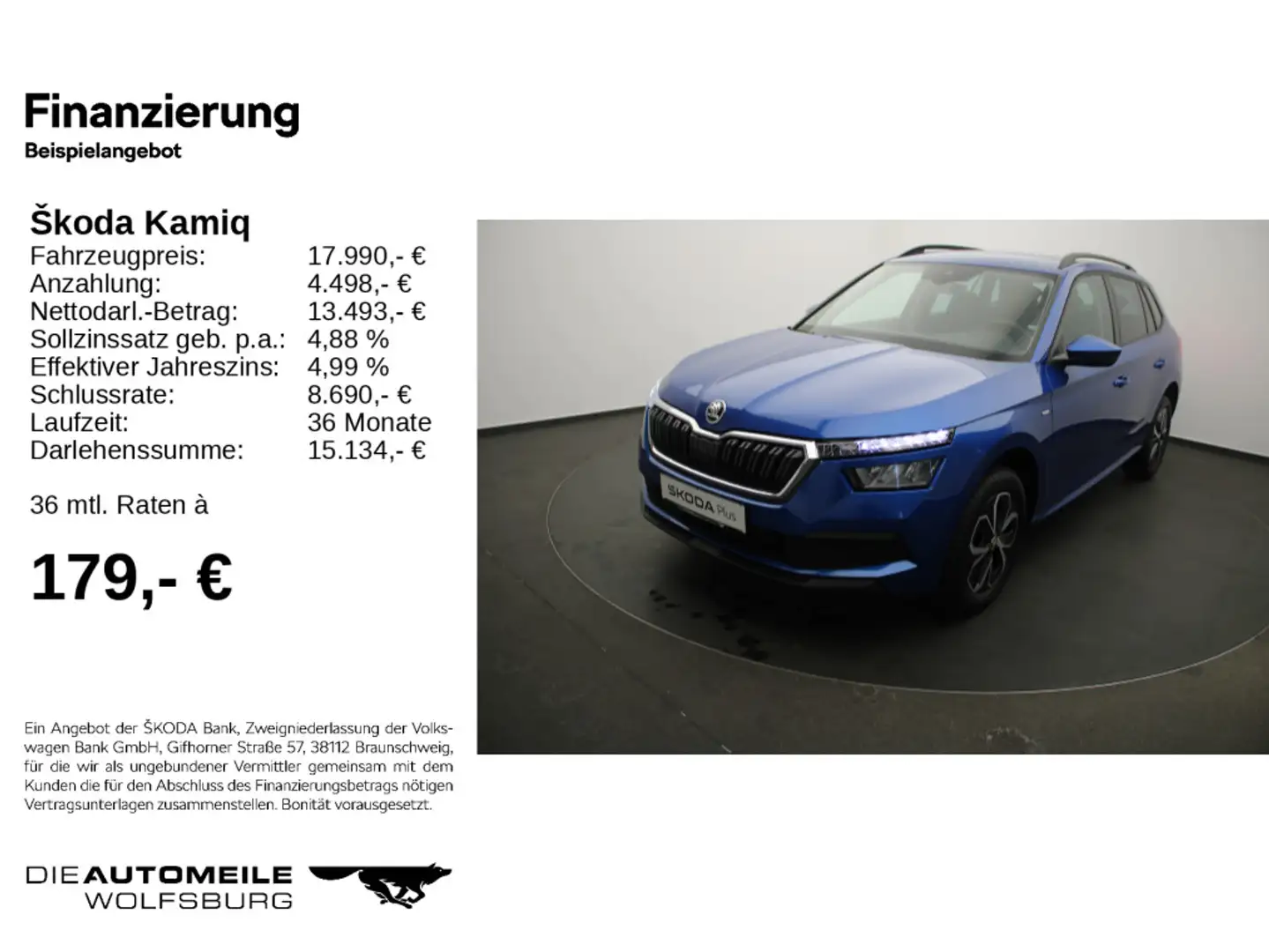 Skoda Kamiq 1.0 TSI Drive LED/ Navi/ Tempo Blau - 2