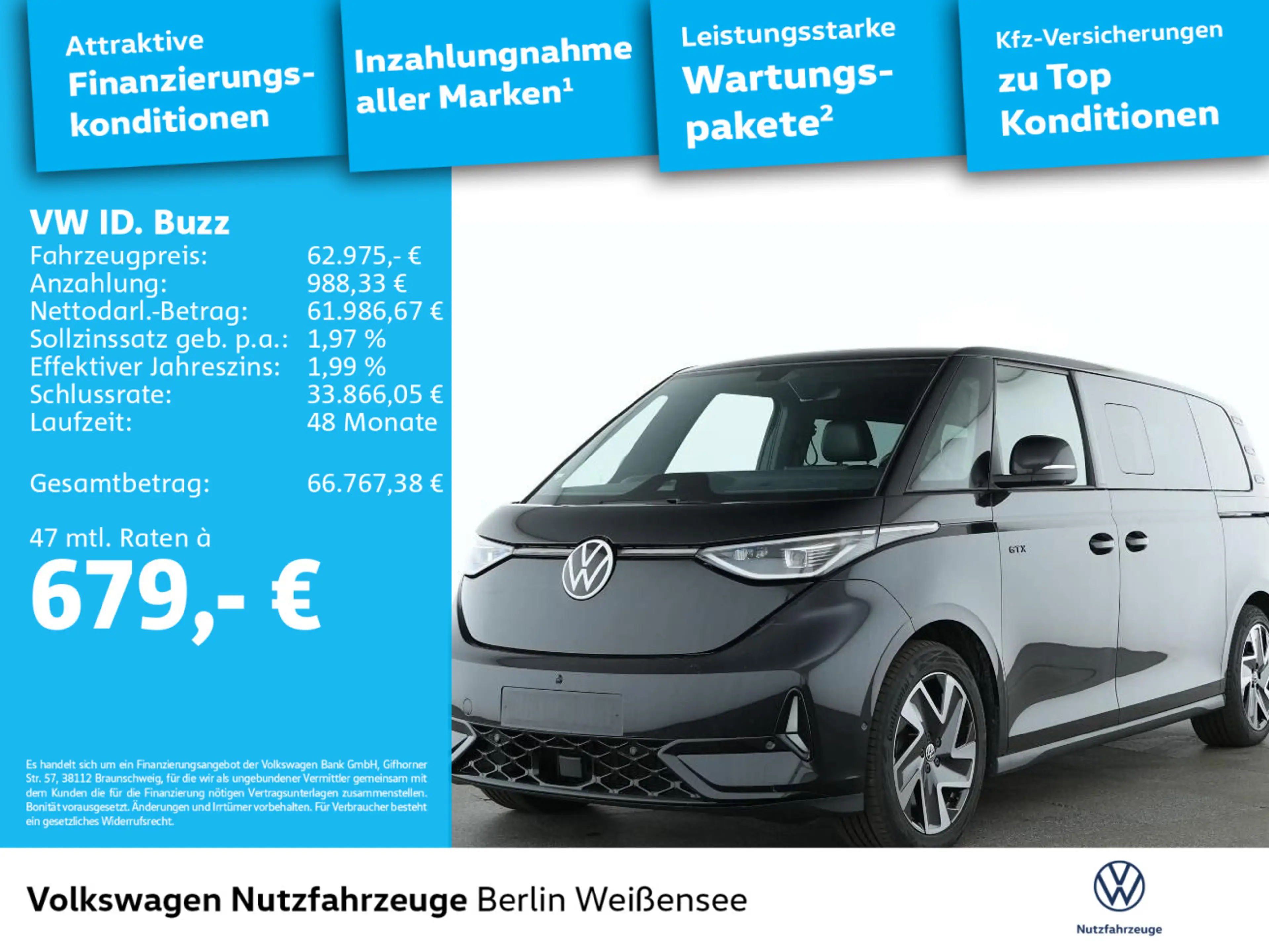 Volkswagen ID. Buzz ID.Buzz GTX 4MOTION LR*7-SITZ*AHK*HUD*ACC*360°*L — photo 3