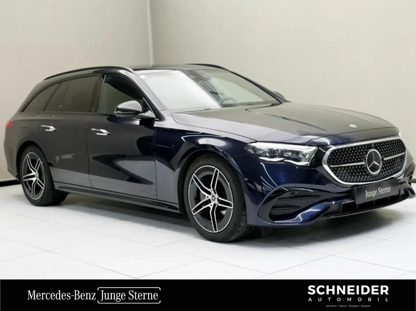 Mercedes-Benz E 300 de 4MATIC mit EQ Hybrid Technologie T-Modell Blau - 1