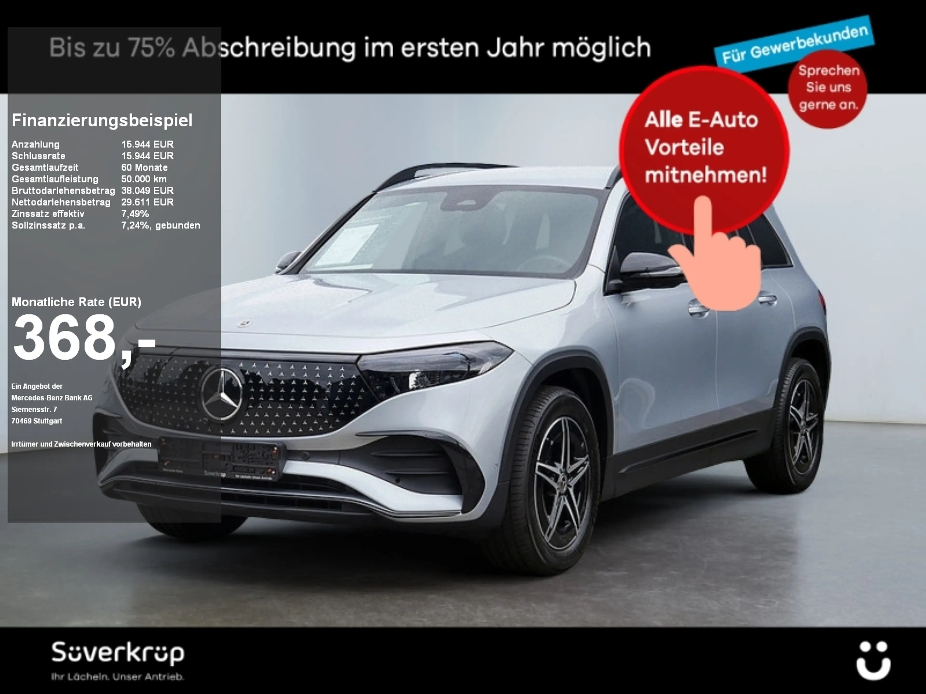 Mercedes-Benz EQB 250 + , AMG BURM NIGHT PREMIUM MEMO 360 DISTR