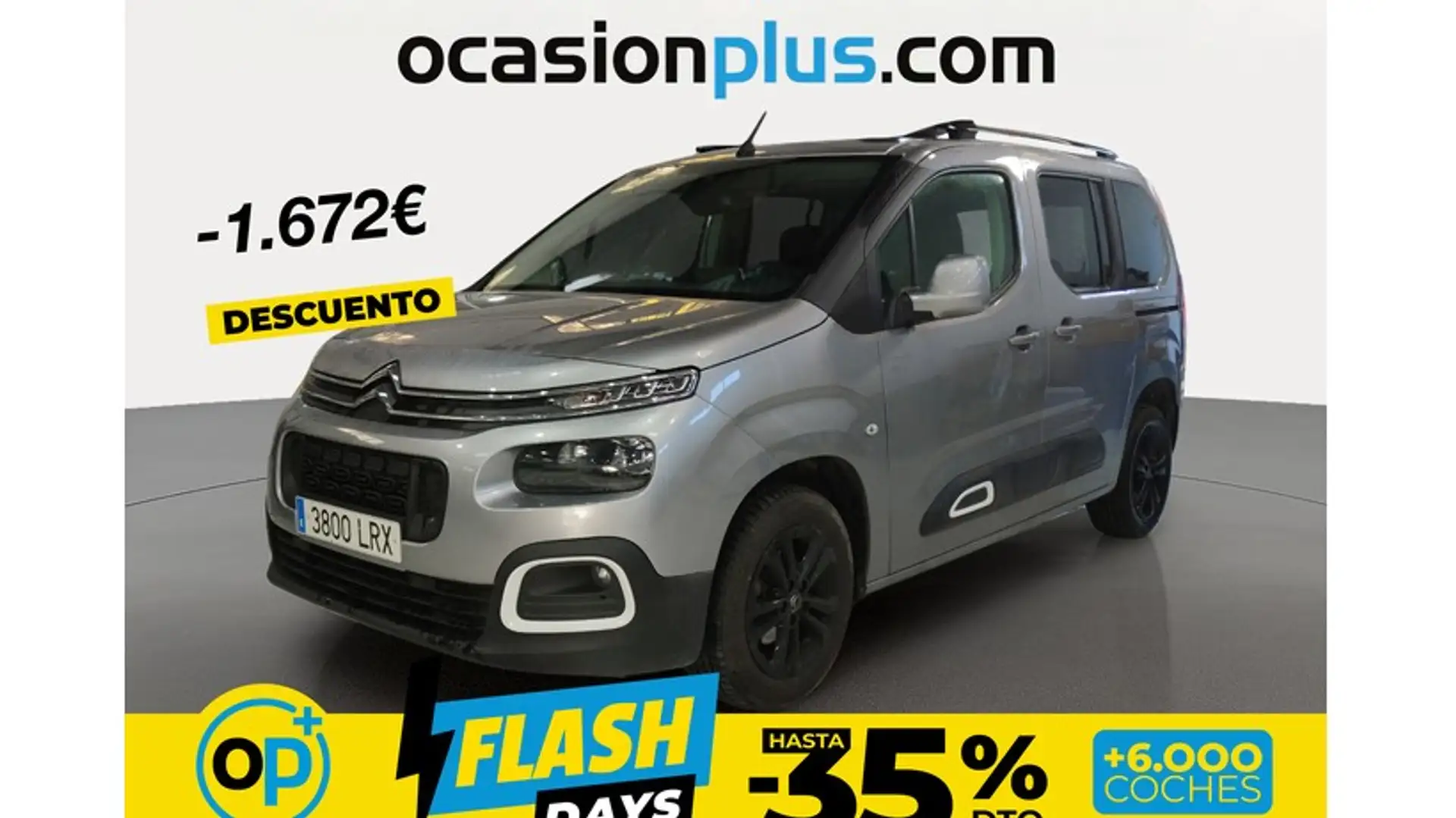 Citroen Berlingo BlueHDi S&S Talla M Feel Pack 100 Gris - 1