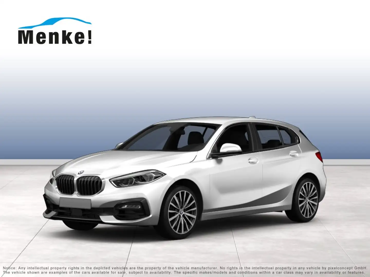 BMW 120 d A M Sport DAB LED Pano.Dach ACC + Stop&Go Weiß - 1