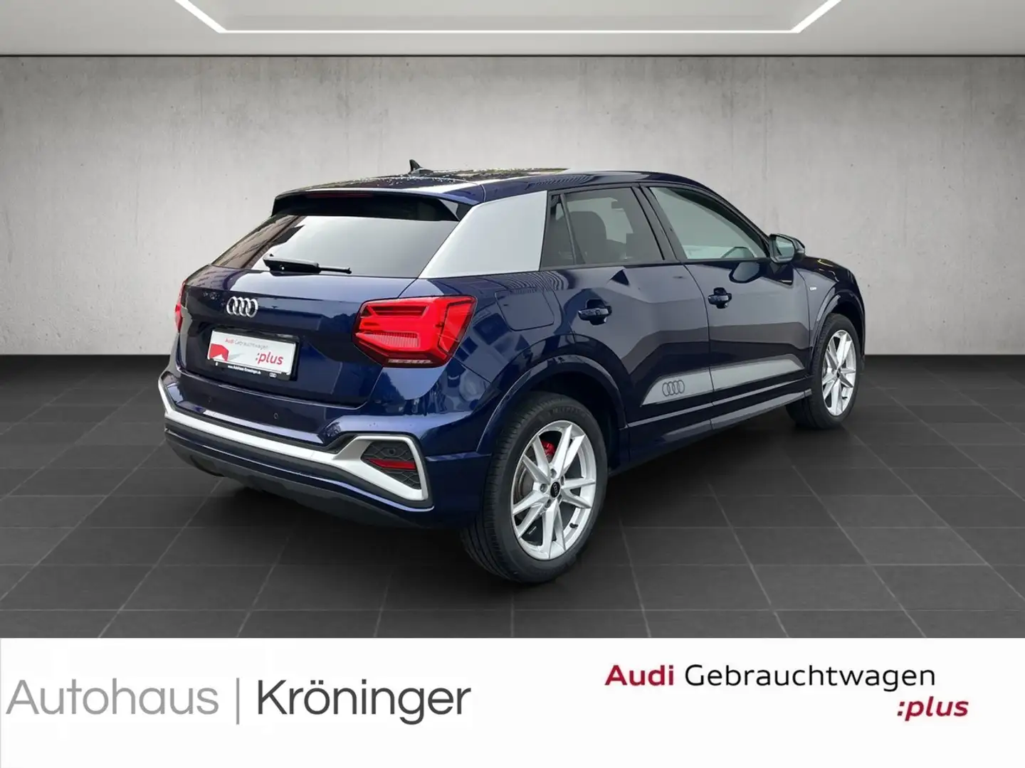 Audi Q2 35 TFSI S tronic S line Matrix Feinnappa Leder Blau - 2