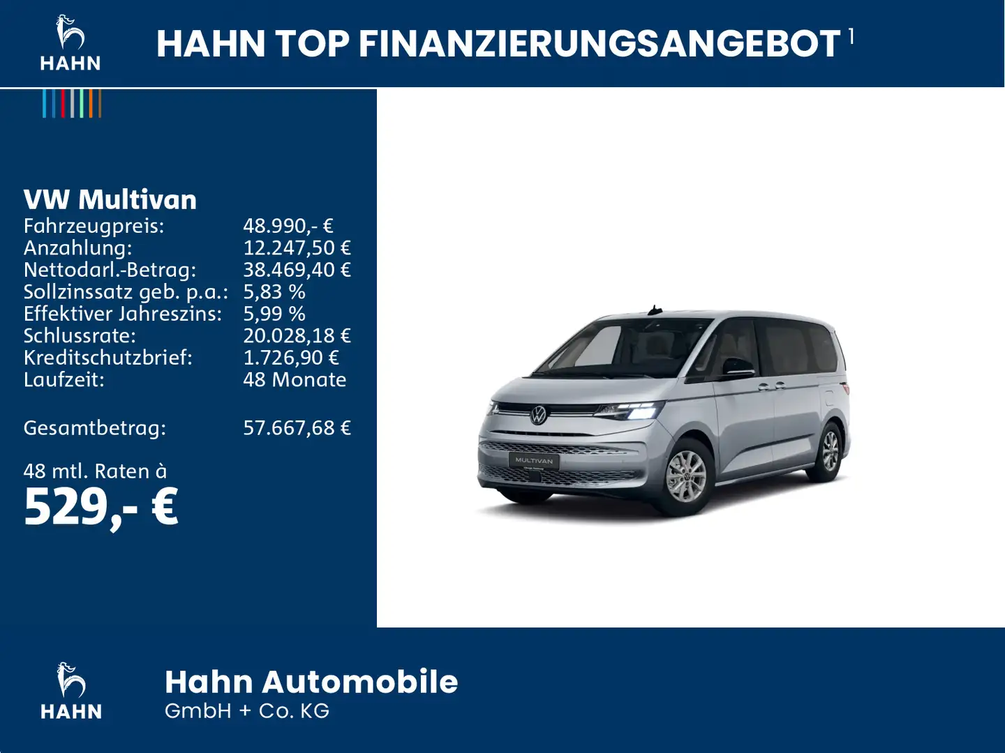 Volkswagen T7 Multivan 2.0TDI DSG Life 7-Sitzer LED CAM Sitzh Silber - 2