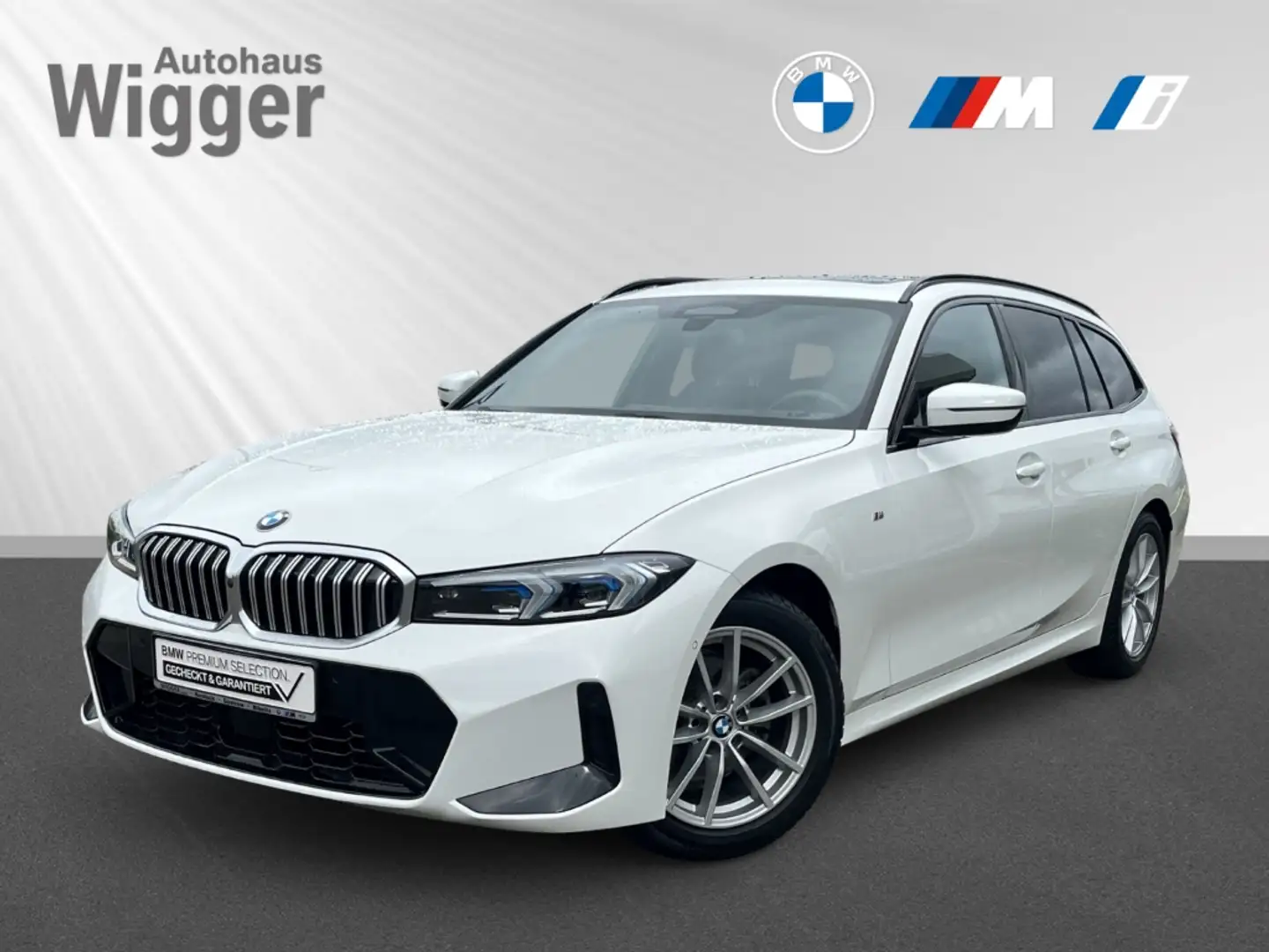 BMW 320 d M Sport/HUD/AHK/Panodach/Navi/Soundsystem Weiß - 1