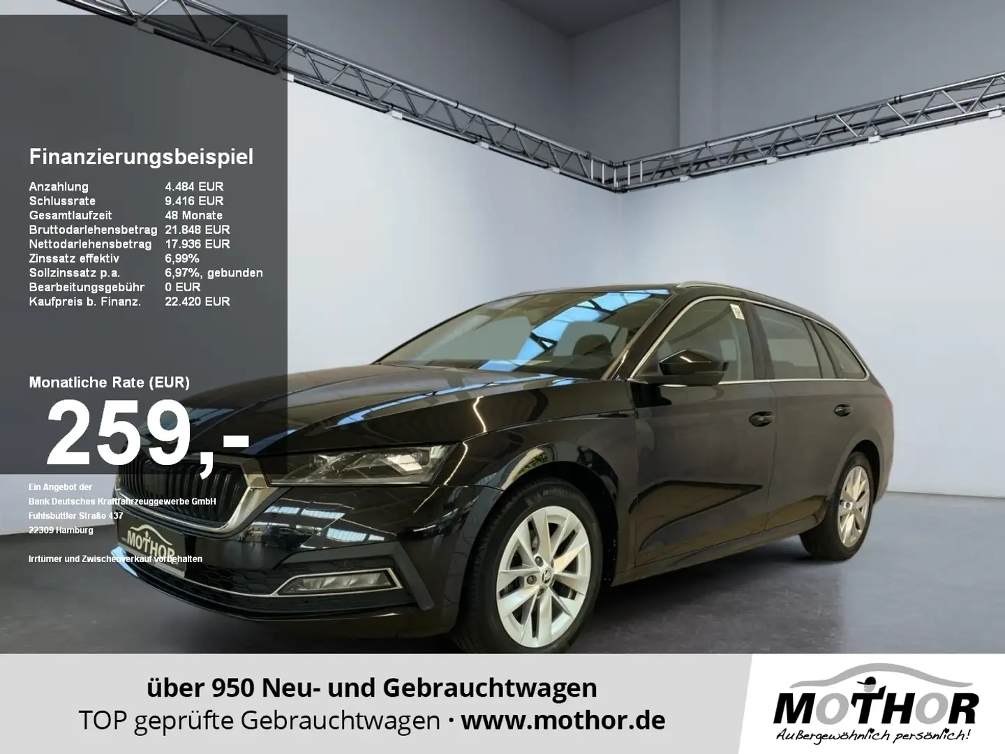 Skoda Octavia Combi First Edition 2.0 TDI DSG ACC Pano Schwarz - 1