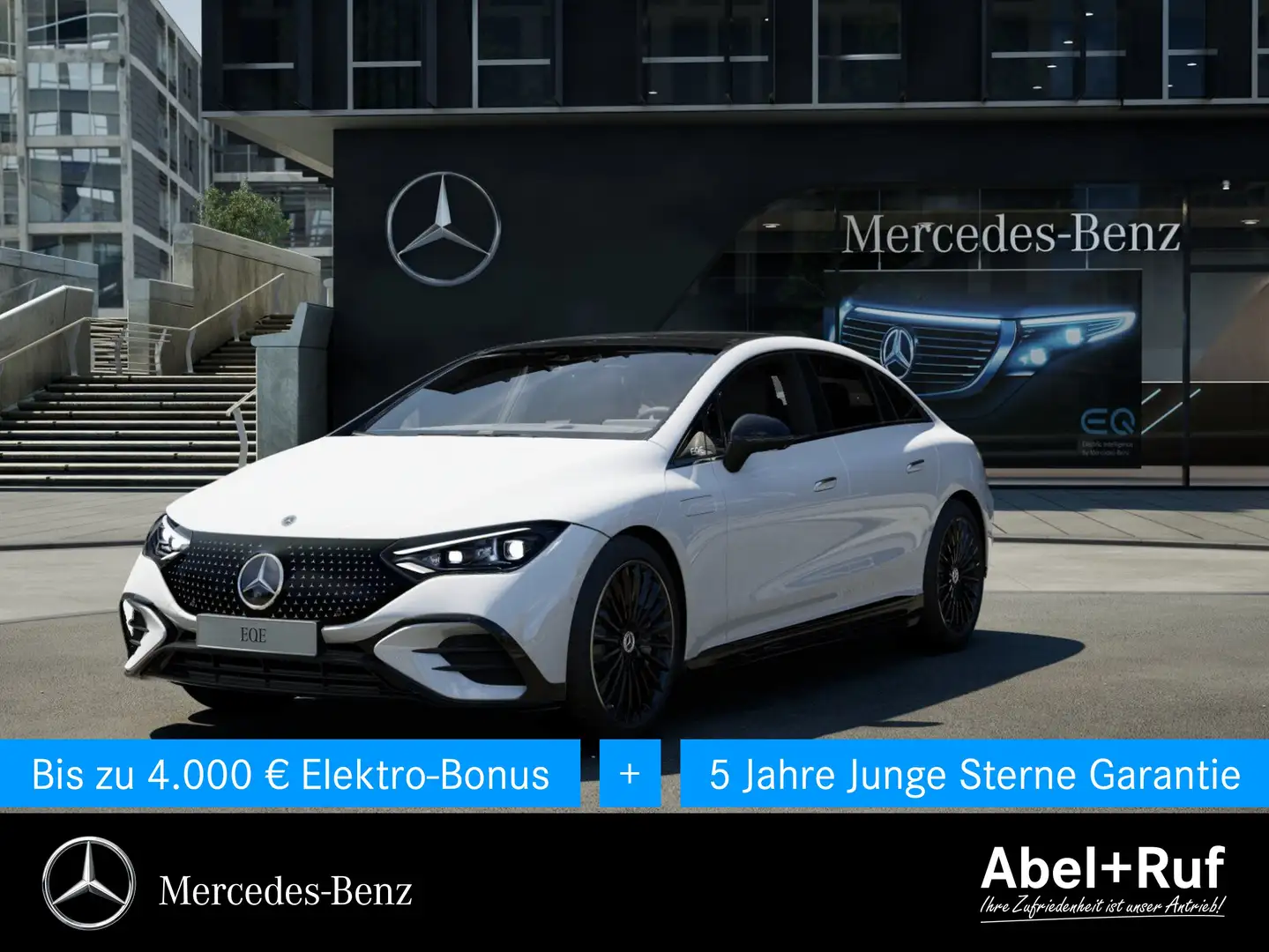 Mercedes-Benz EQE 350 AMG+DISTRO+NIGHT+GUARD360+Burme+HuD+360° Weiß - 1