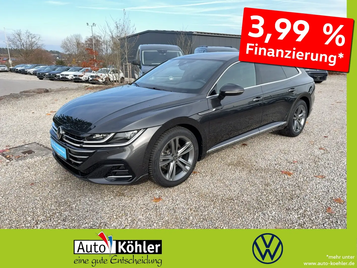 Volkswagen Arteon Shooting Brake TDI  R-Line Matrix/AHK Grau - 1